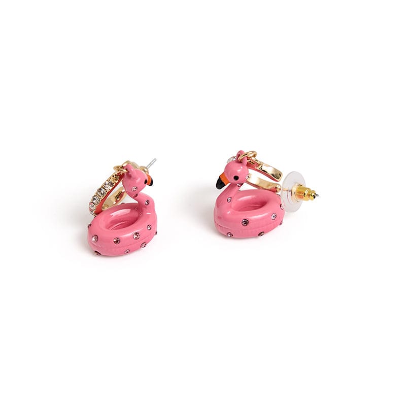 Flamingo Floatie Dangle Earrings