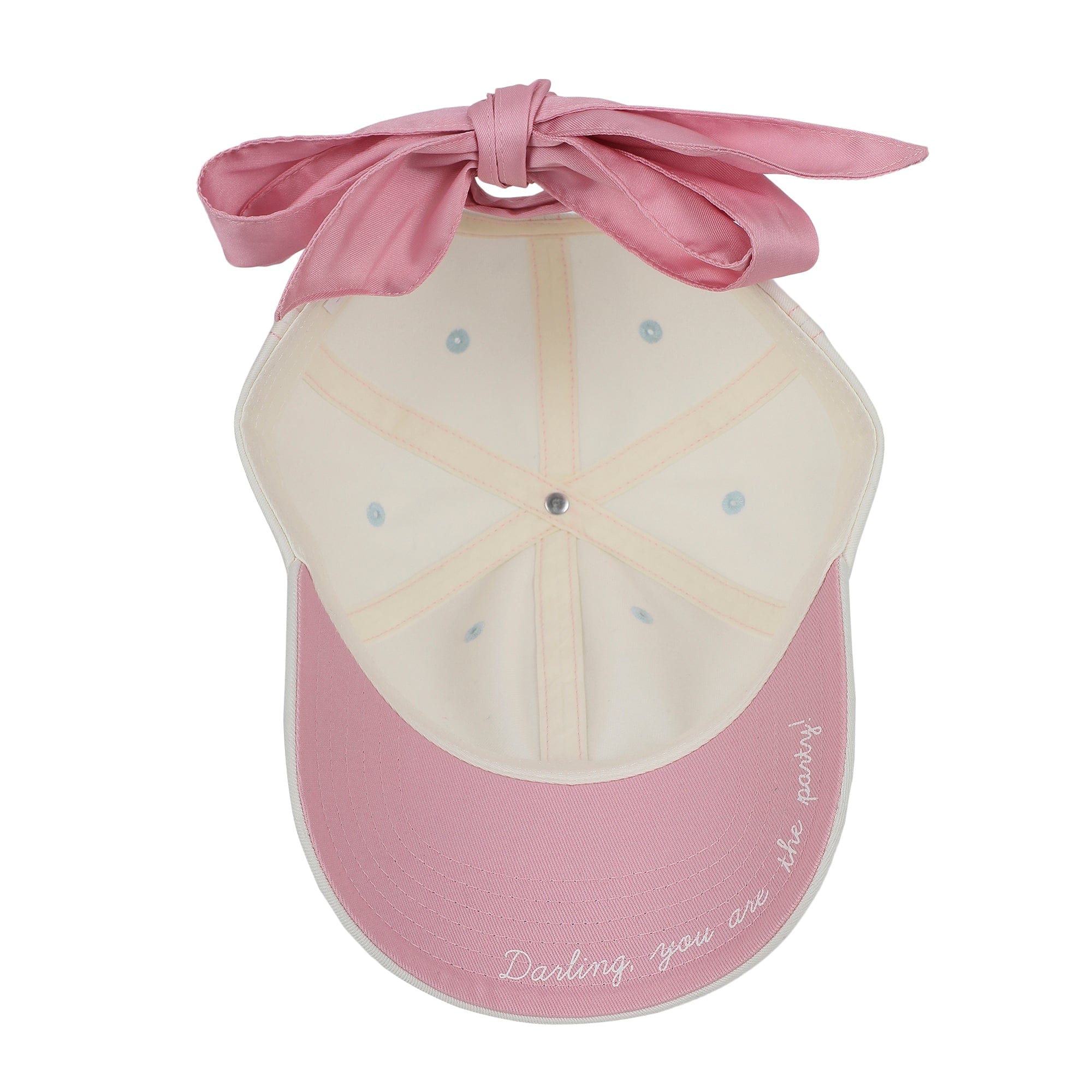 Big Bow Energy Hat (White & Pink)