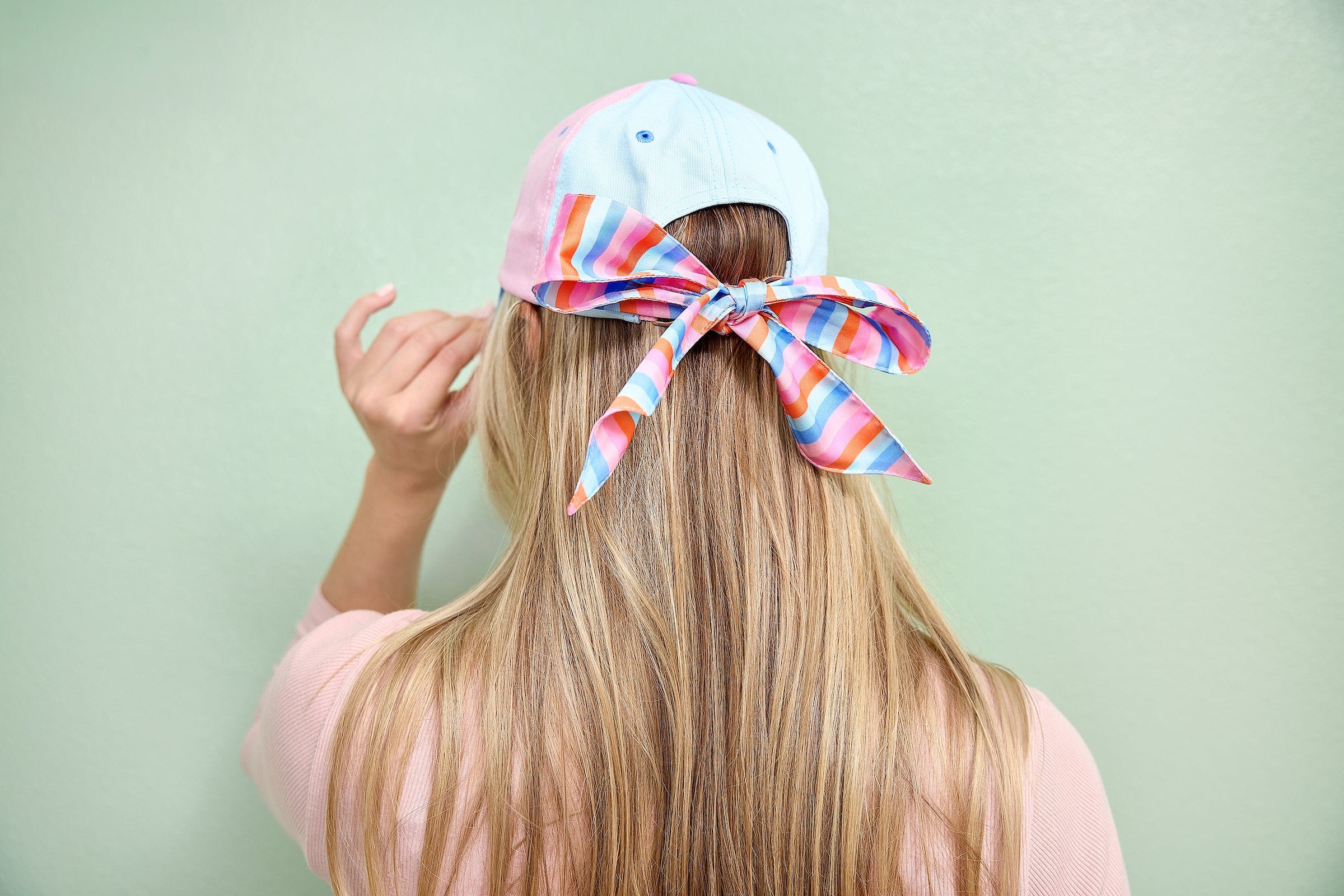 Big Bow Energy Hat (Striped)