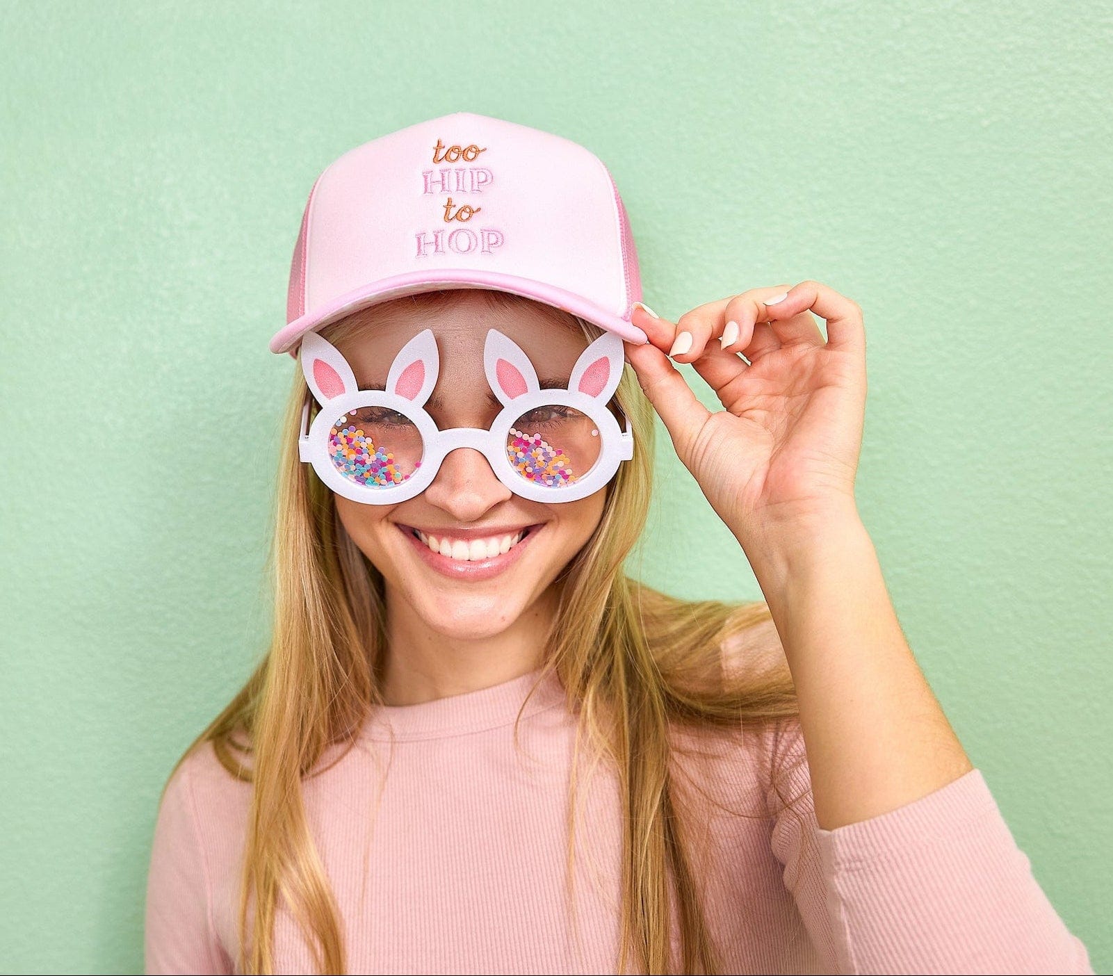 Hop-To-It Confetti Novelty Glasses (Single or Set of 4)