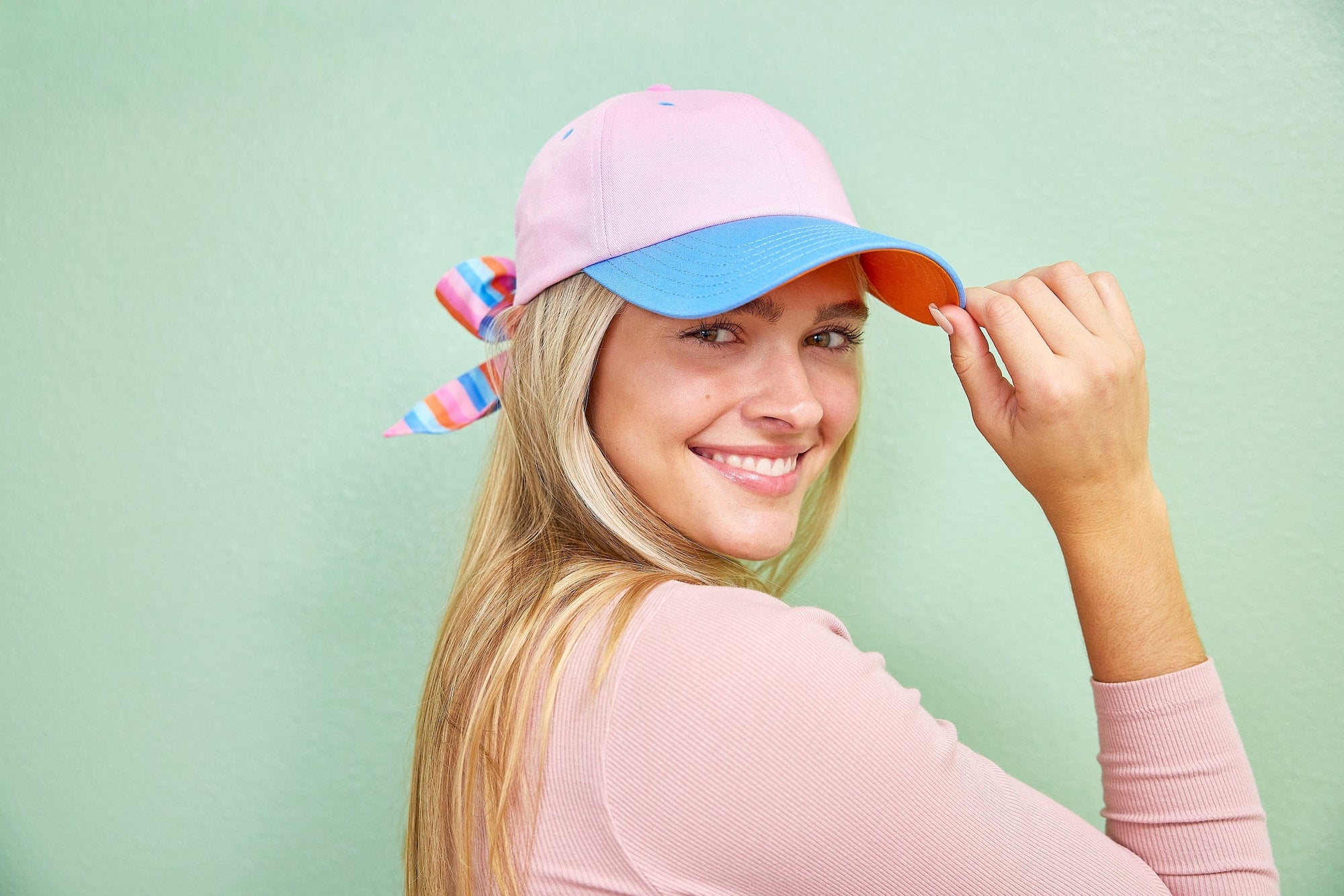 Big Bow Energy Hat (Striped)