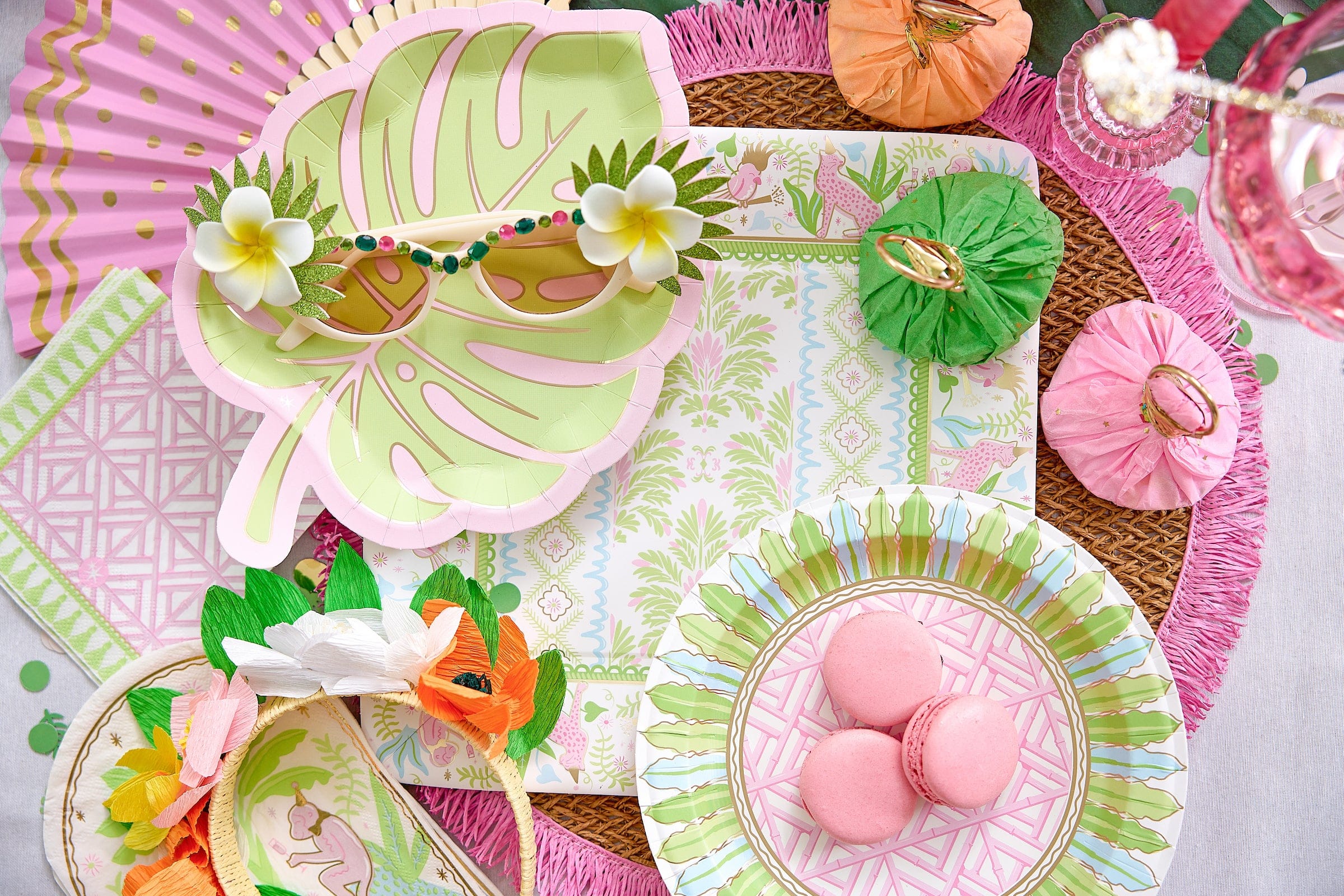 Party in the Palms Novelty Glasses