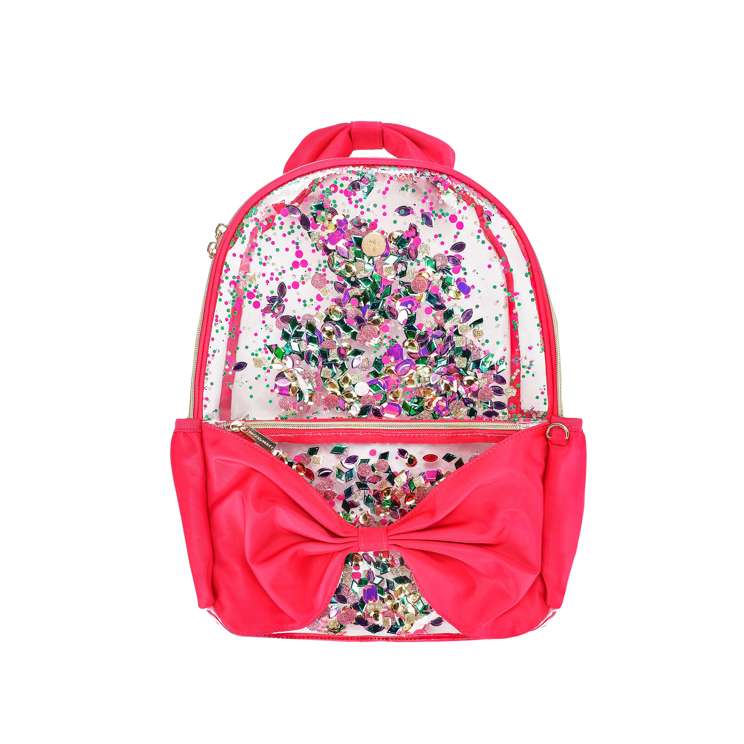 Bow & Jewel Confetti Backpack Bundle (Backpack, Lunchbox, & Water Bottle)