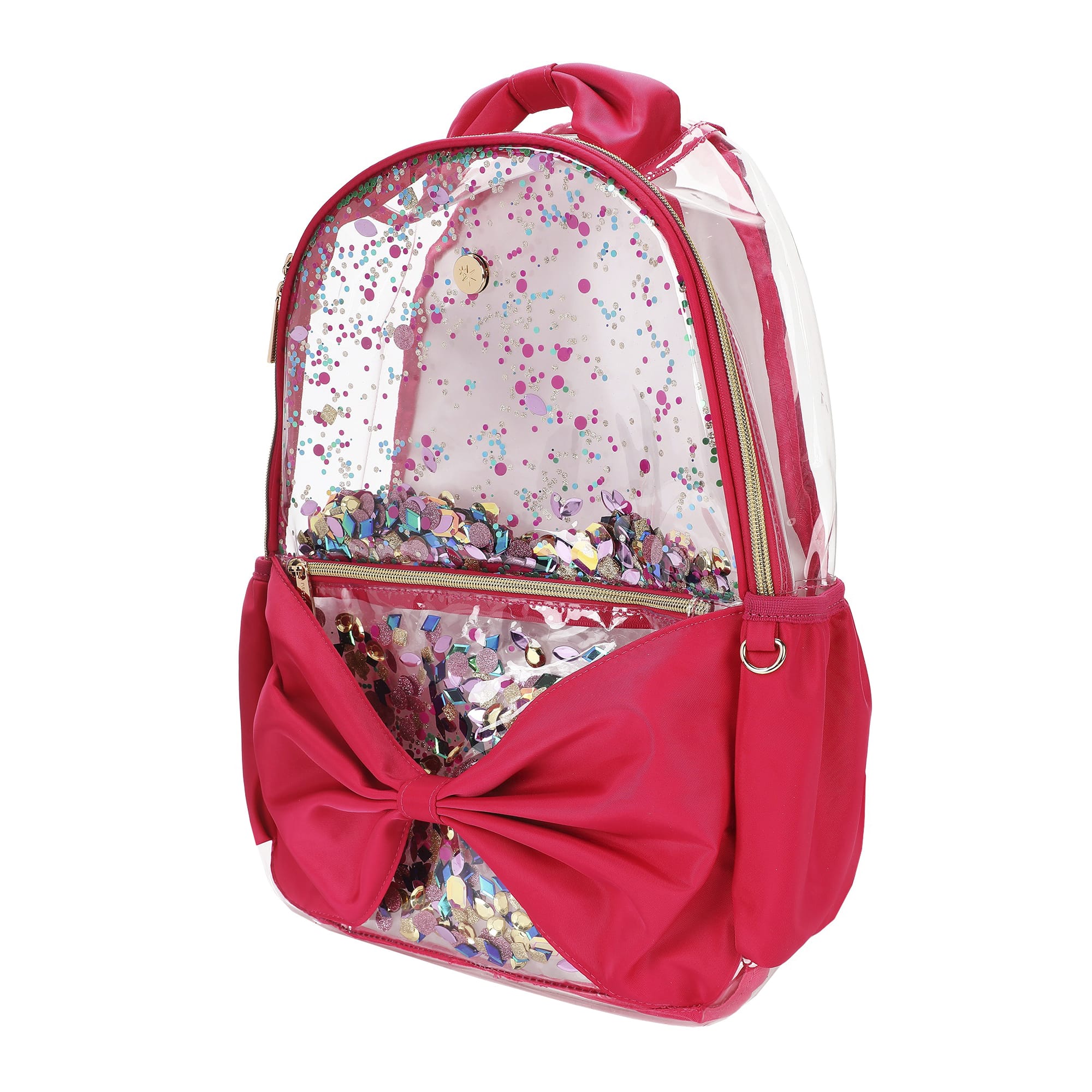 Bow & Jewel Confetti Clear Backpack