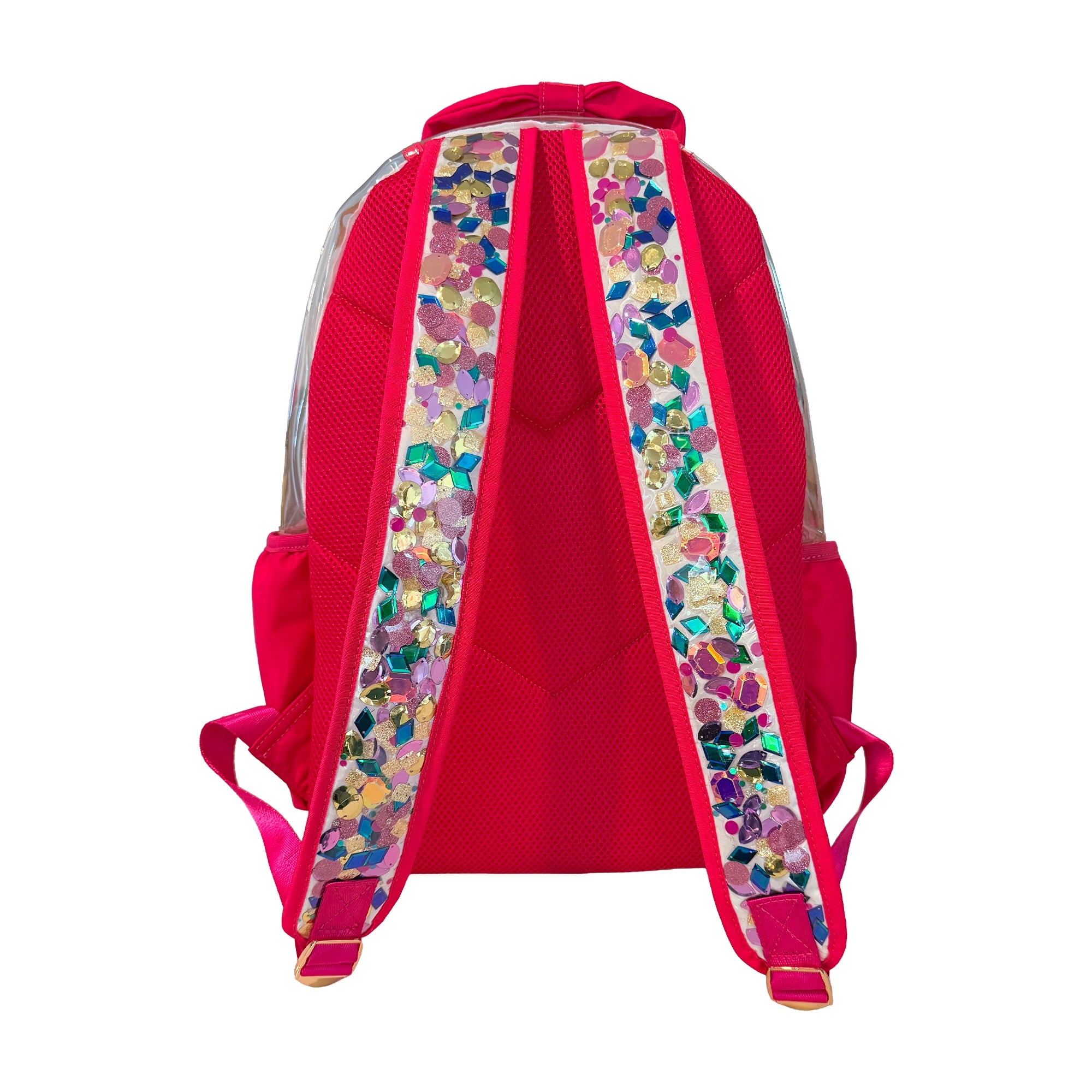 Bow & Jewel Confetti Clear Backpack