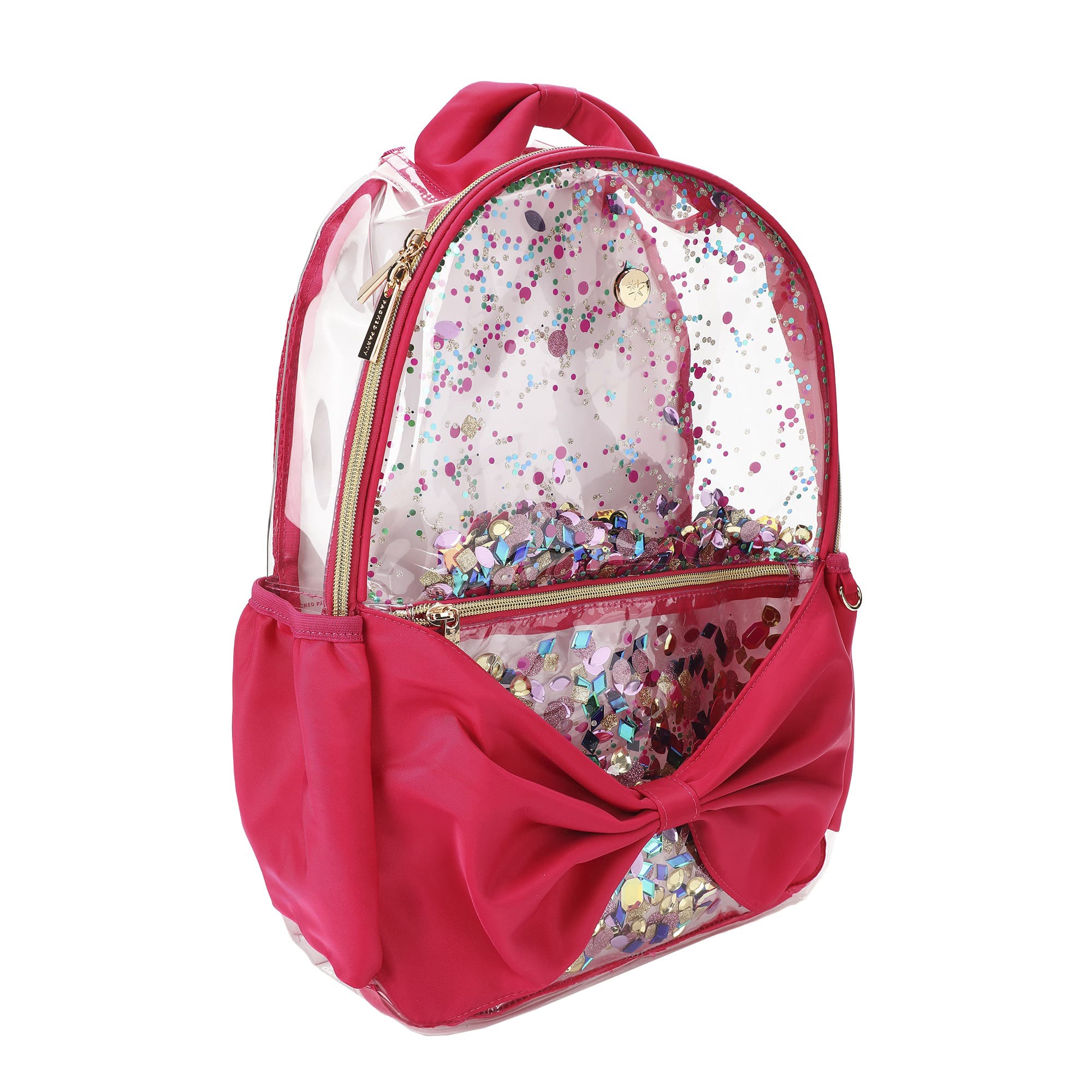 Bow & Jewel Confetti Clear Backpack
