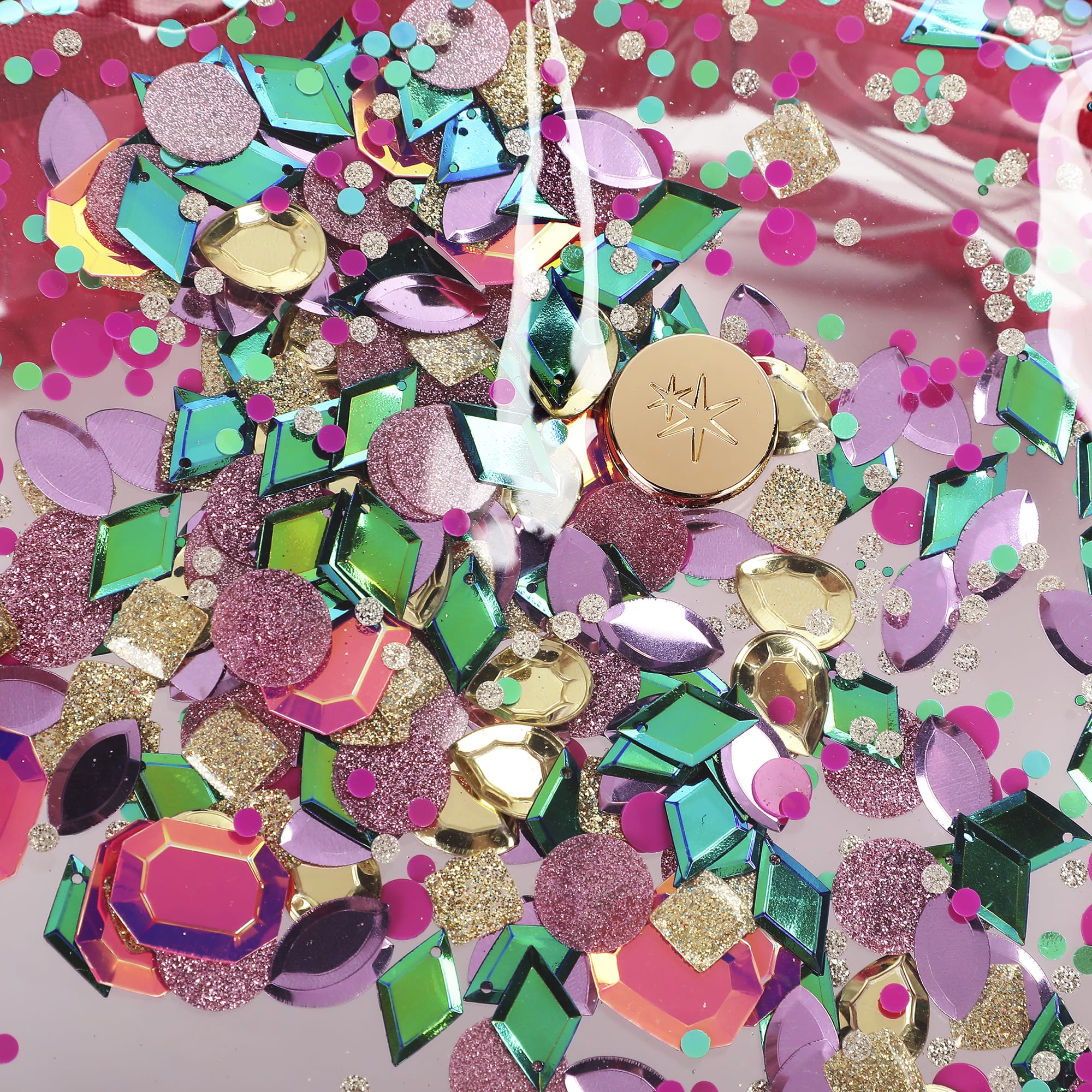 Bow & Jewel Confetti Clear Backpack