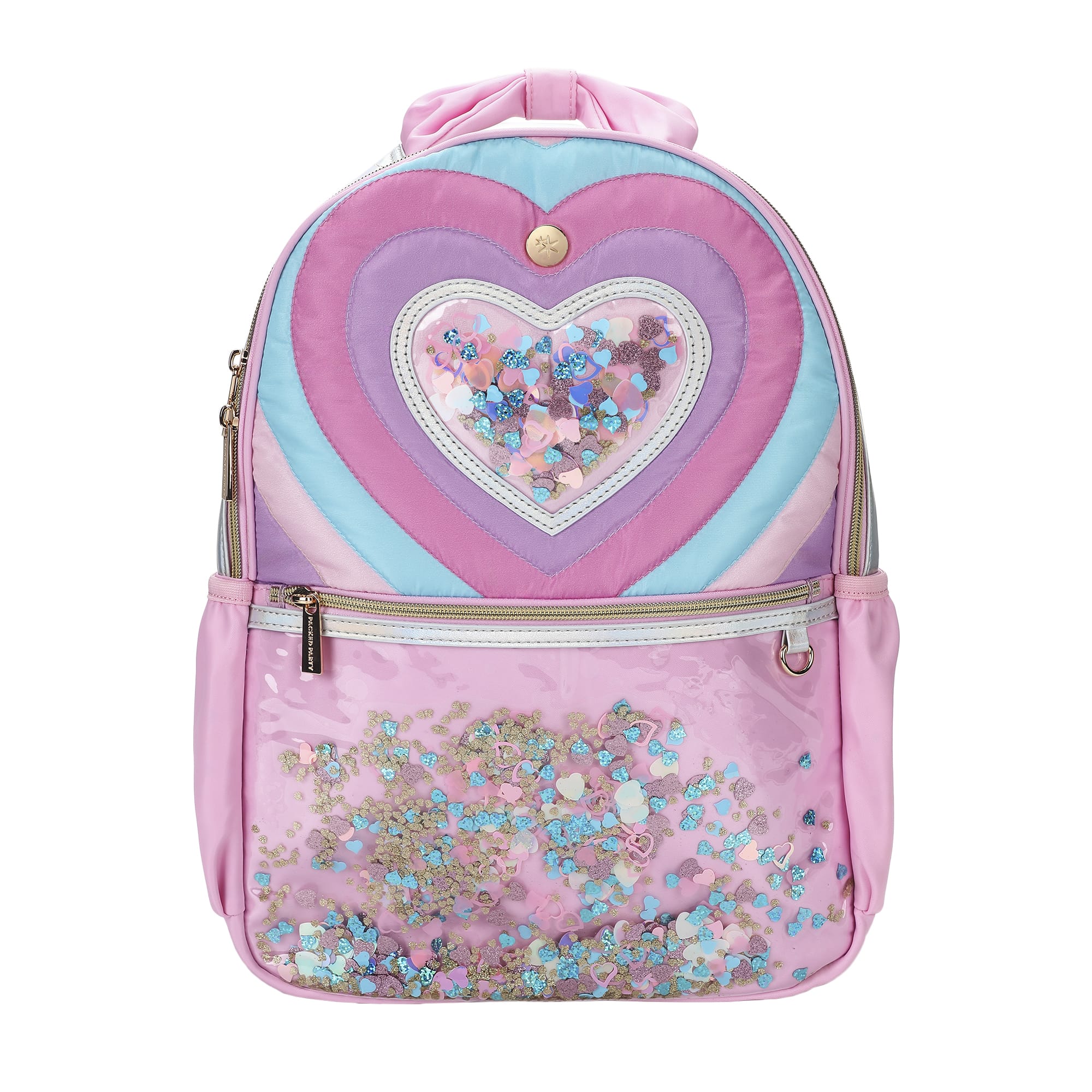Quilted Confetti Heart Ultimate Backpack Bundle (Backpack, Lunchbox, Pouch & Notes)