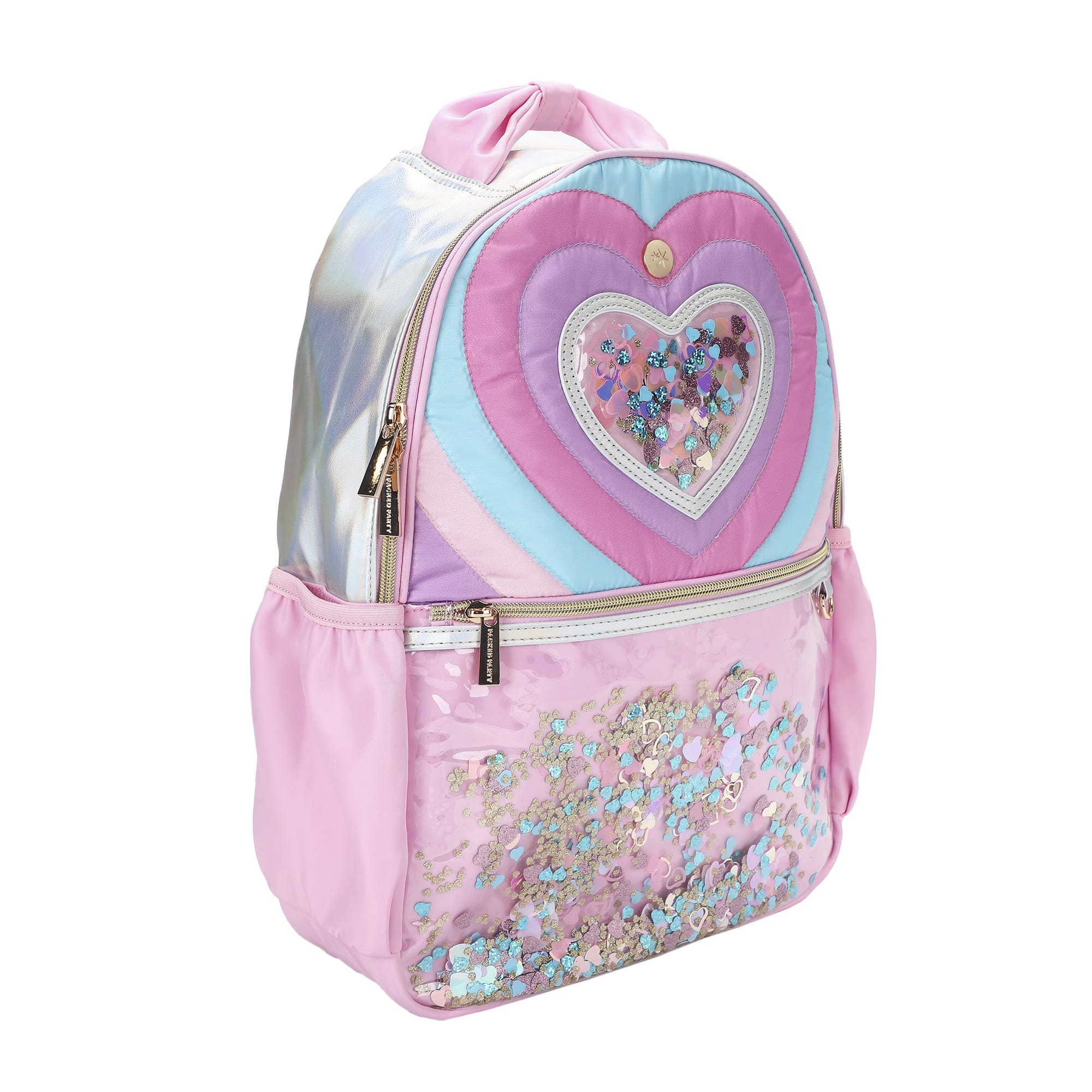 Quilted Confetti Heart Backpack