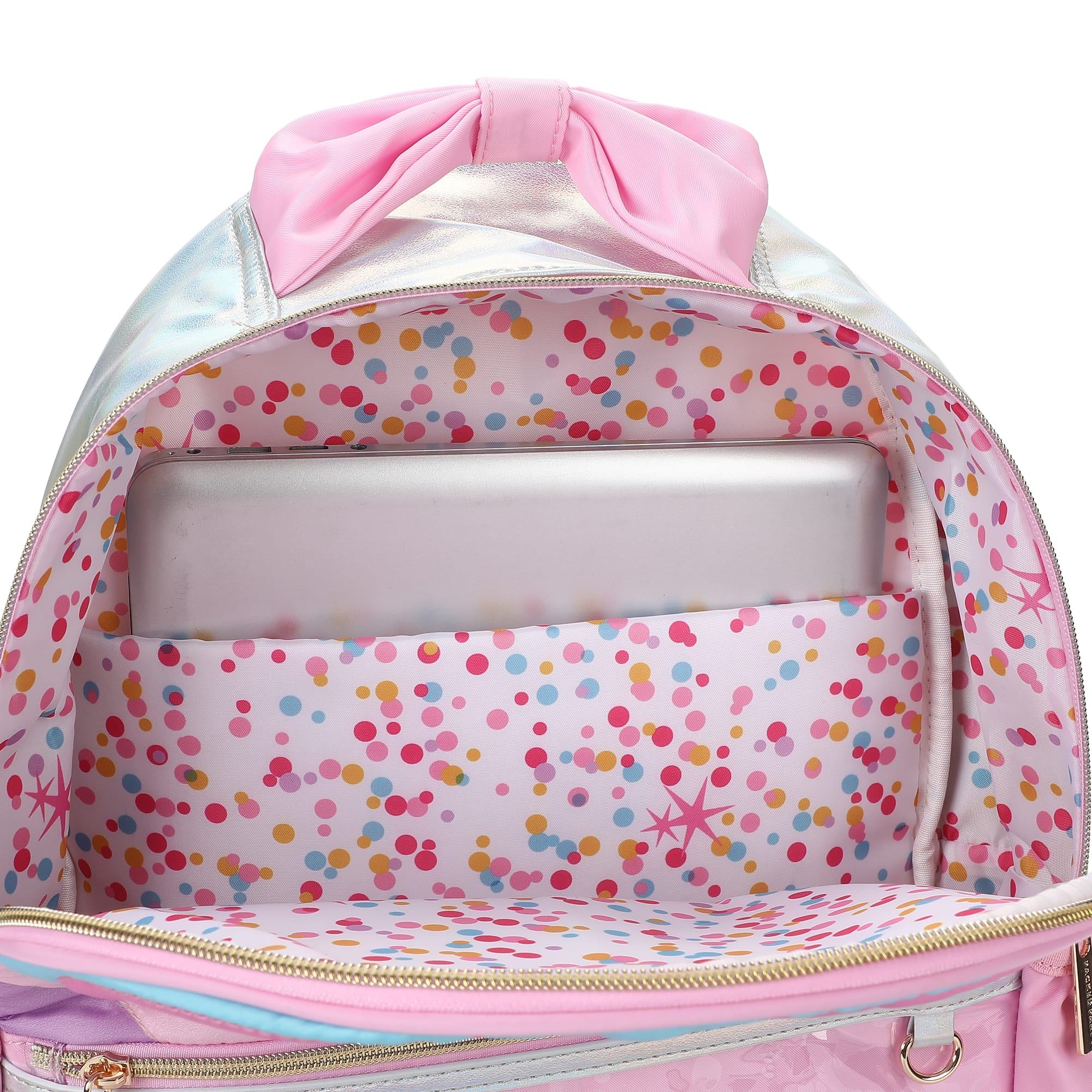Quilted Confetti Heart Backpack