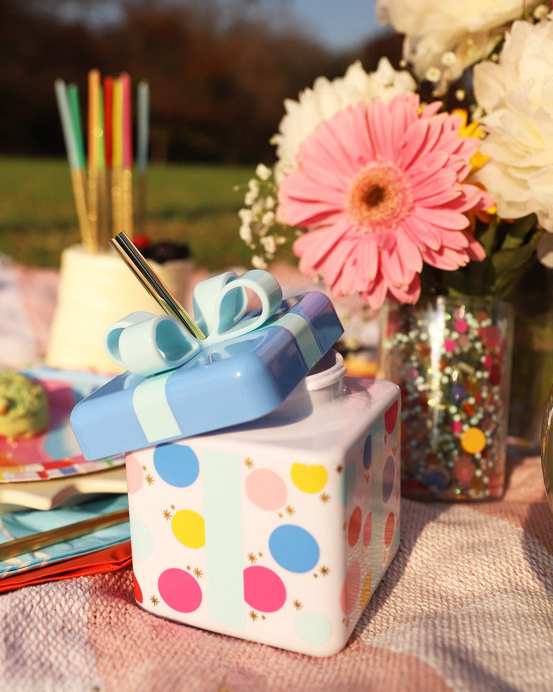 Happy Birthday Flower Bouquet in Celebrate Mug