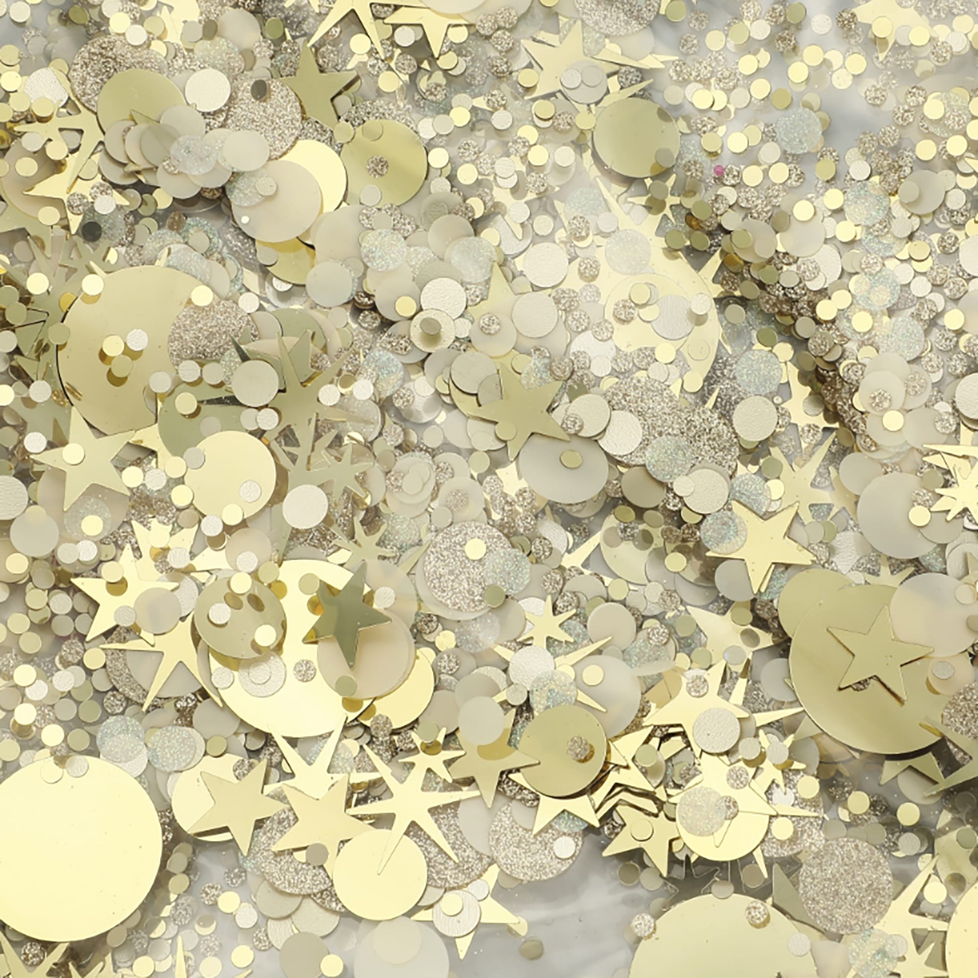 Confetti Glam Gold Clear Everything Pouch