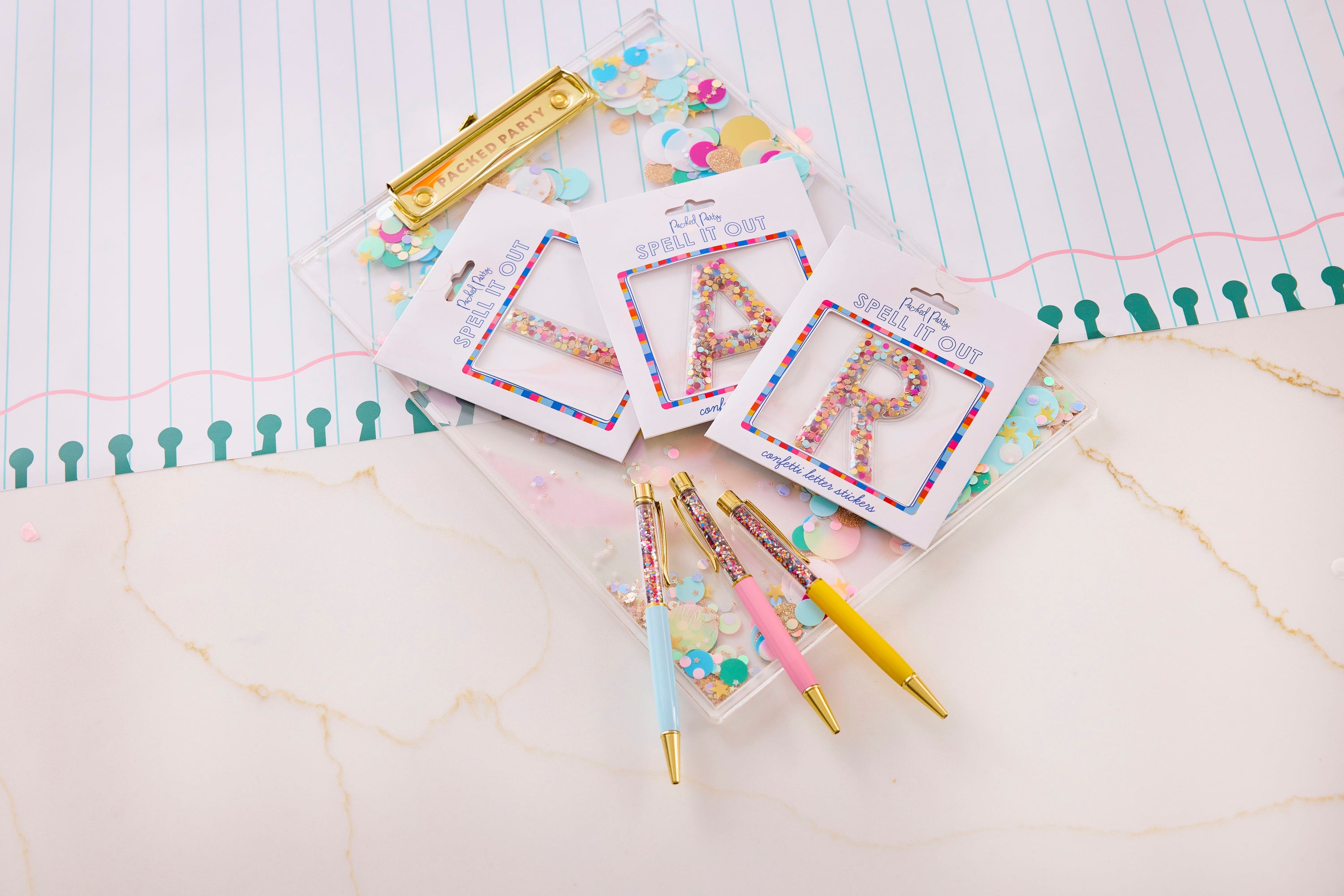 Confetti Filled Clipboard