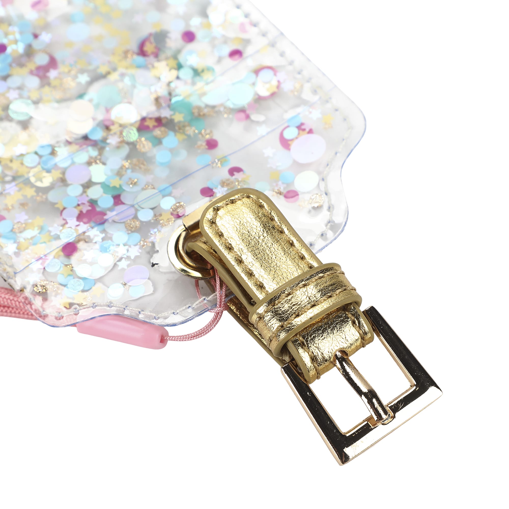 Confetti Filled Lanyard & Luggage Tag