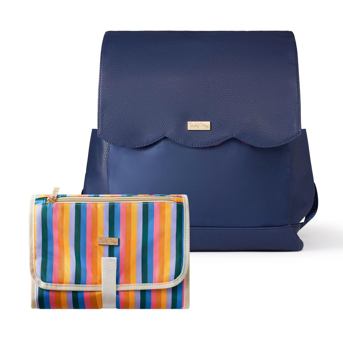 Navy diaper bag Diaper Bag - Navy Blue|Bags By The Ocean main image 2