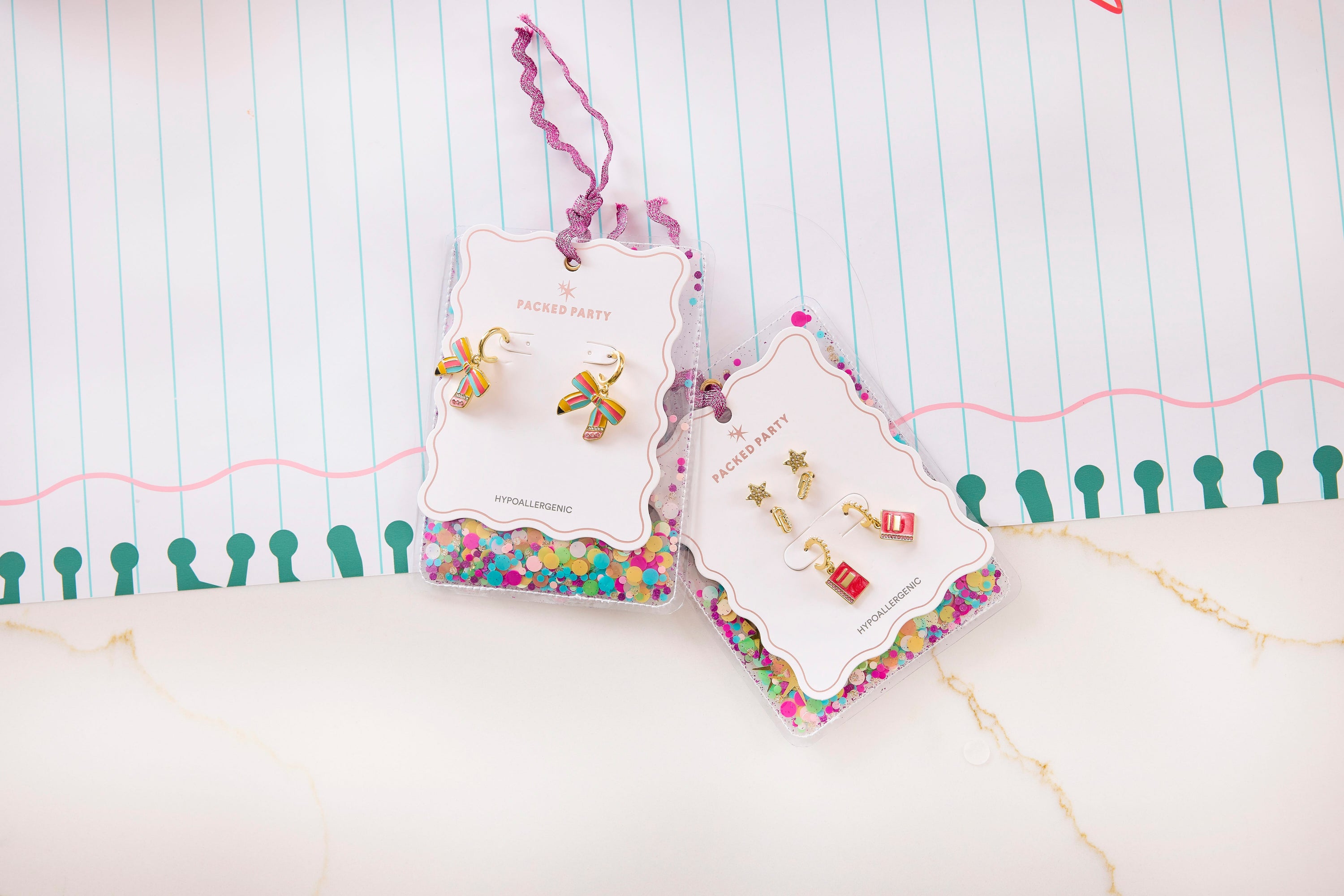 Pencil Bow Earrings
