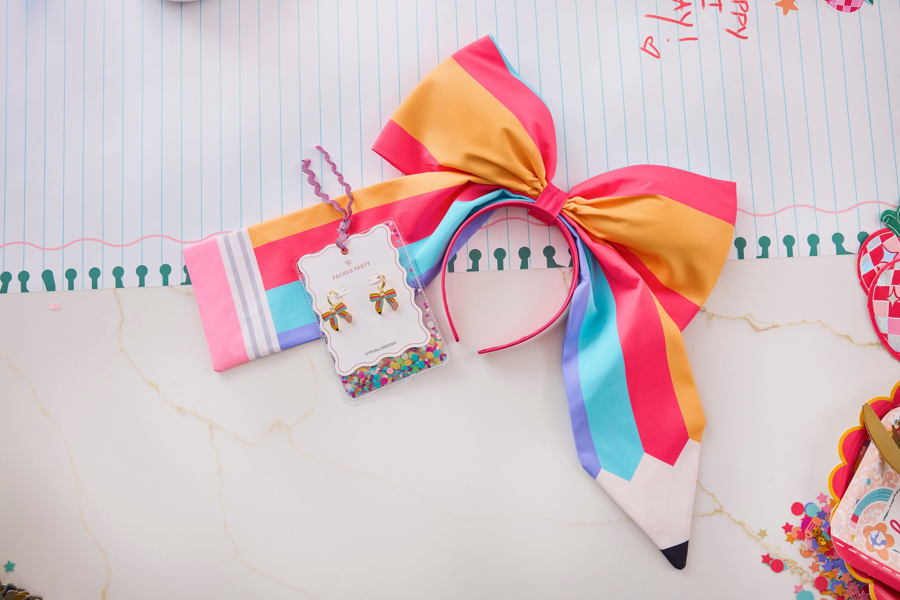Pencil Bow Earrings