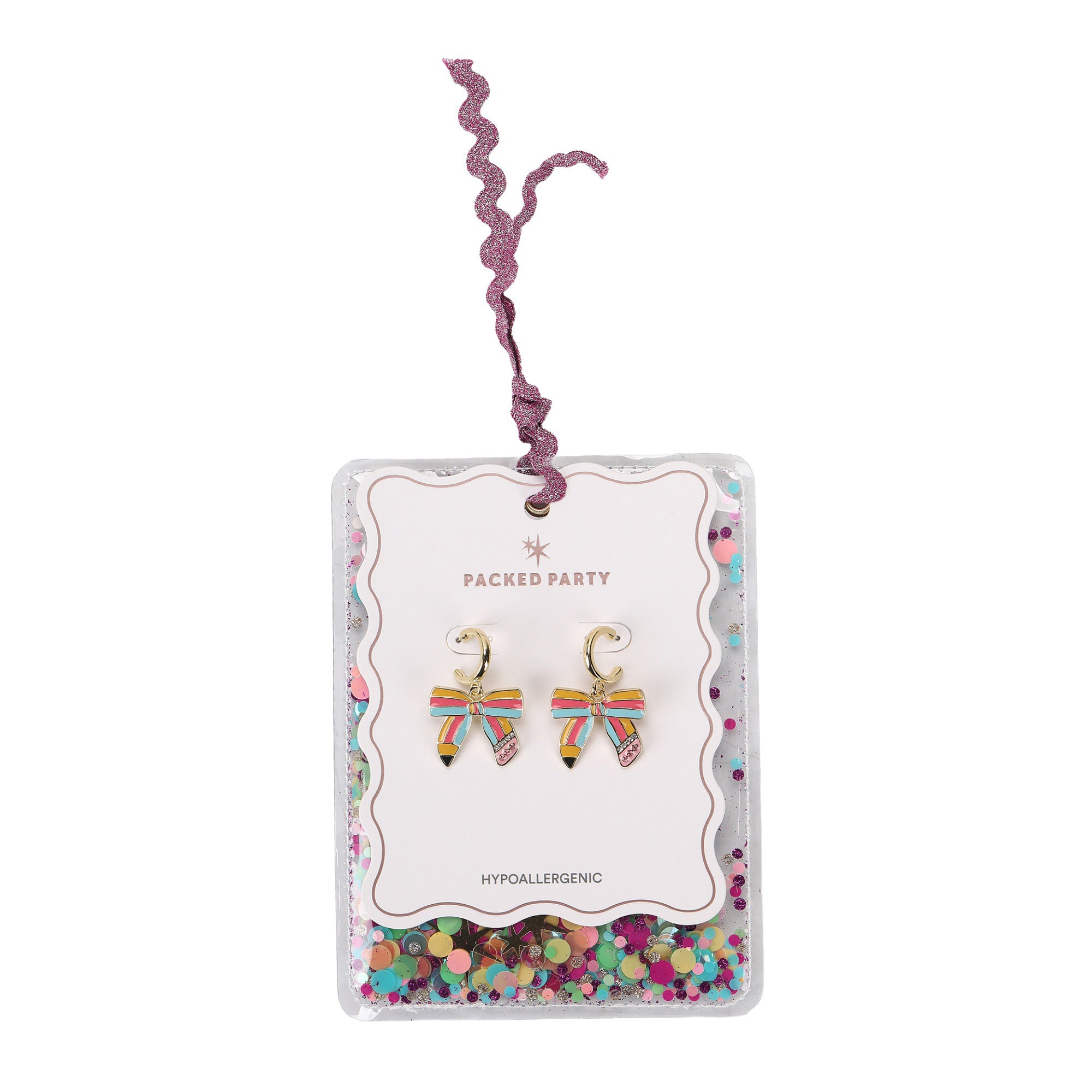 Pencil Bow Earrings