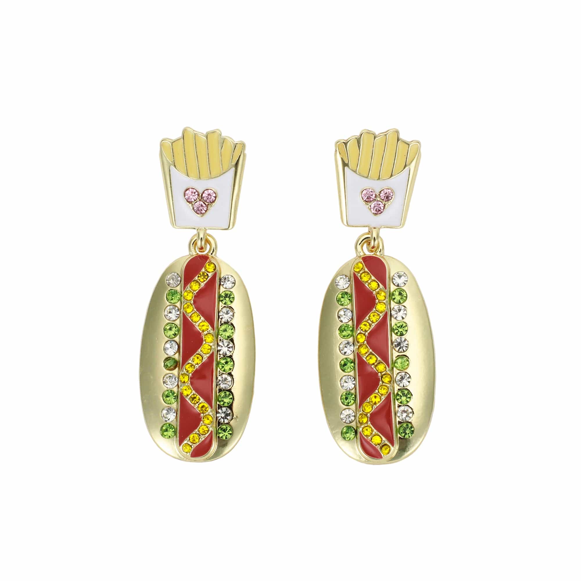 Hot Dog And Fries Earrings