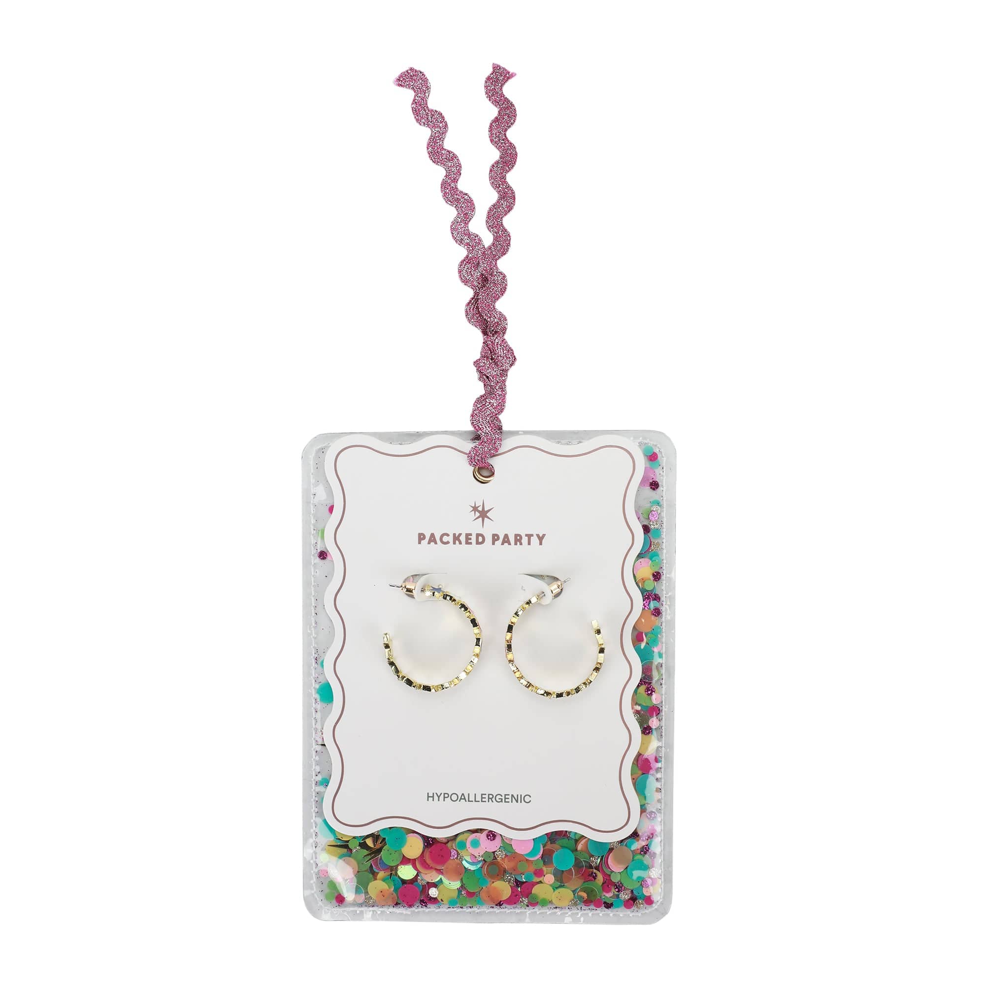 Patriotic Star Hoop Earrings