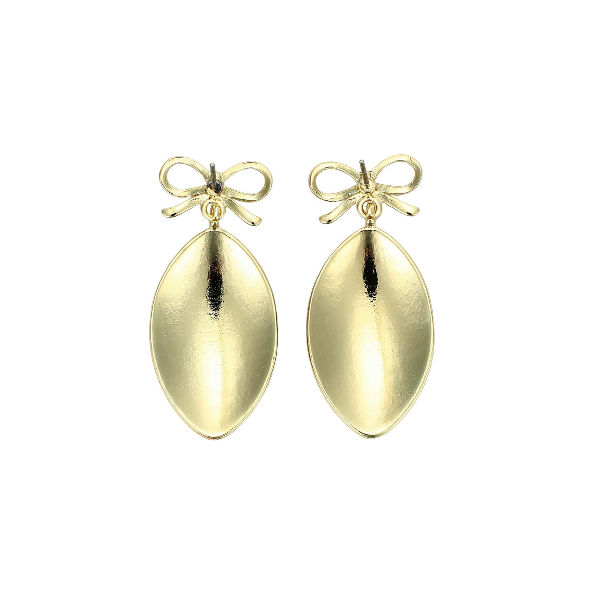 Glitter Football Earrings