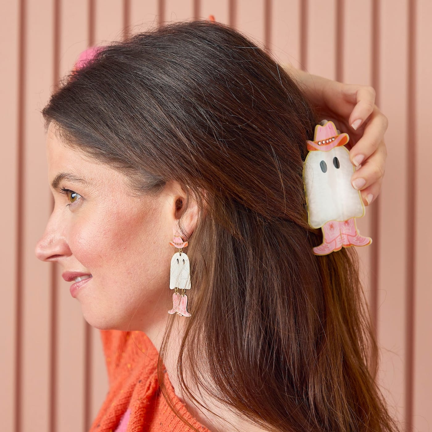 Cow-Gouhl Ghost Hair Claw Clip