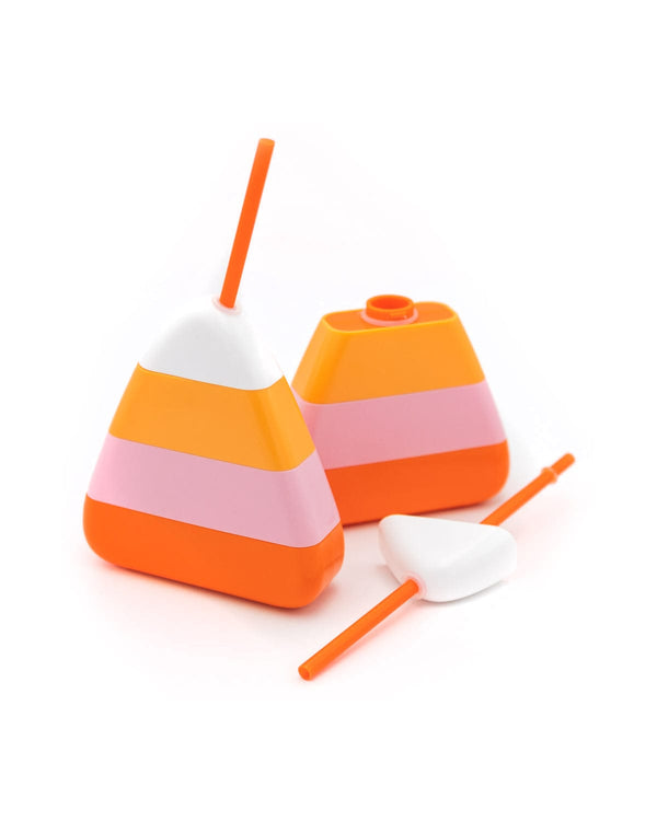 candy corn sipper set with straws