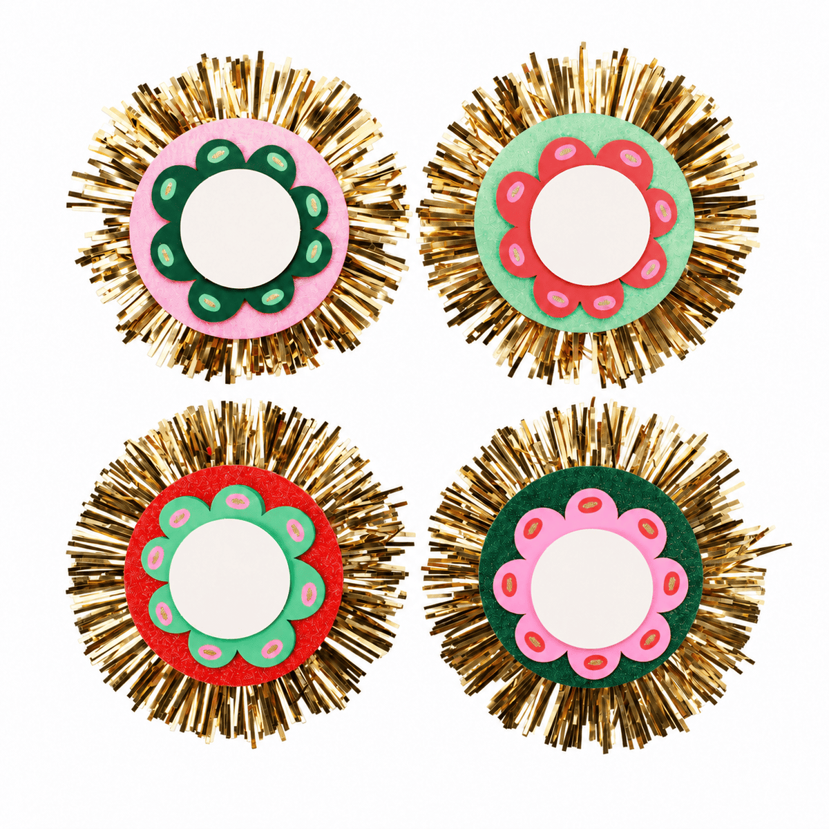 Vintage Christmas Gift Toppers/Place Cards (4 ct)