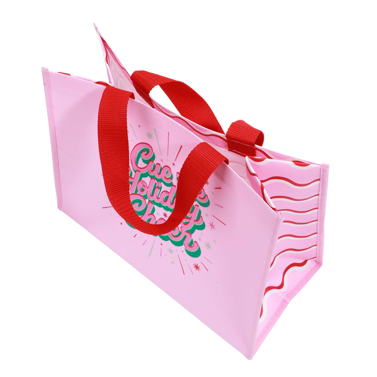 Holiday Cheer Gift Totes (Set of 2 reusable tote with gift tags)