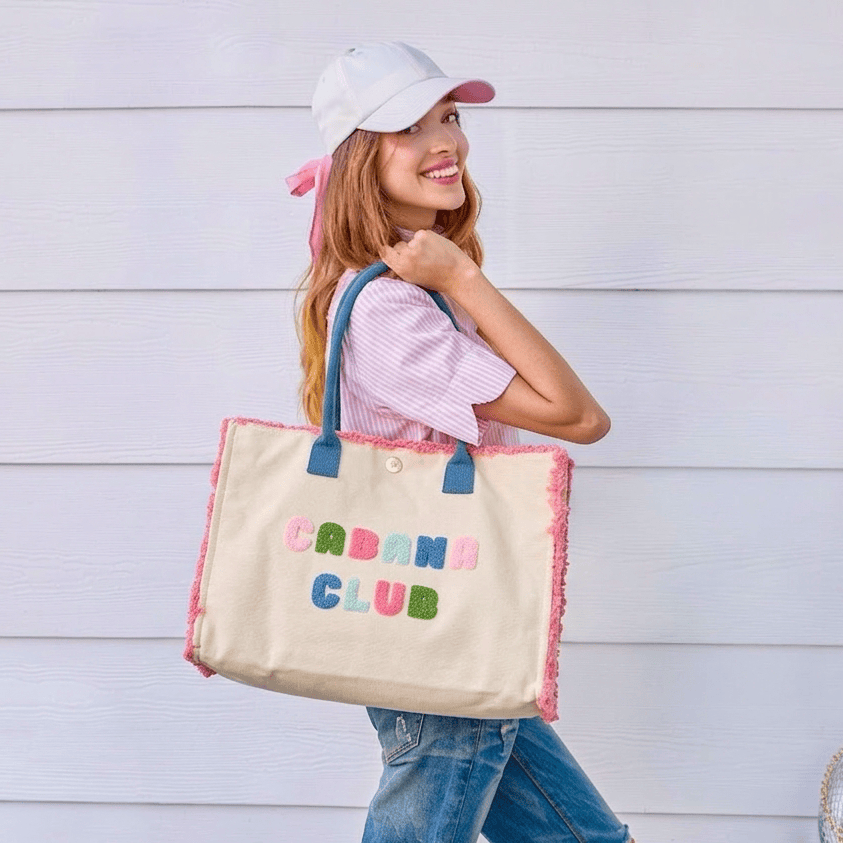 Cabana Club Canvas Tote Bag