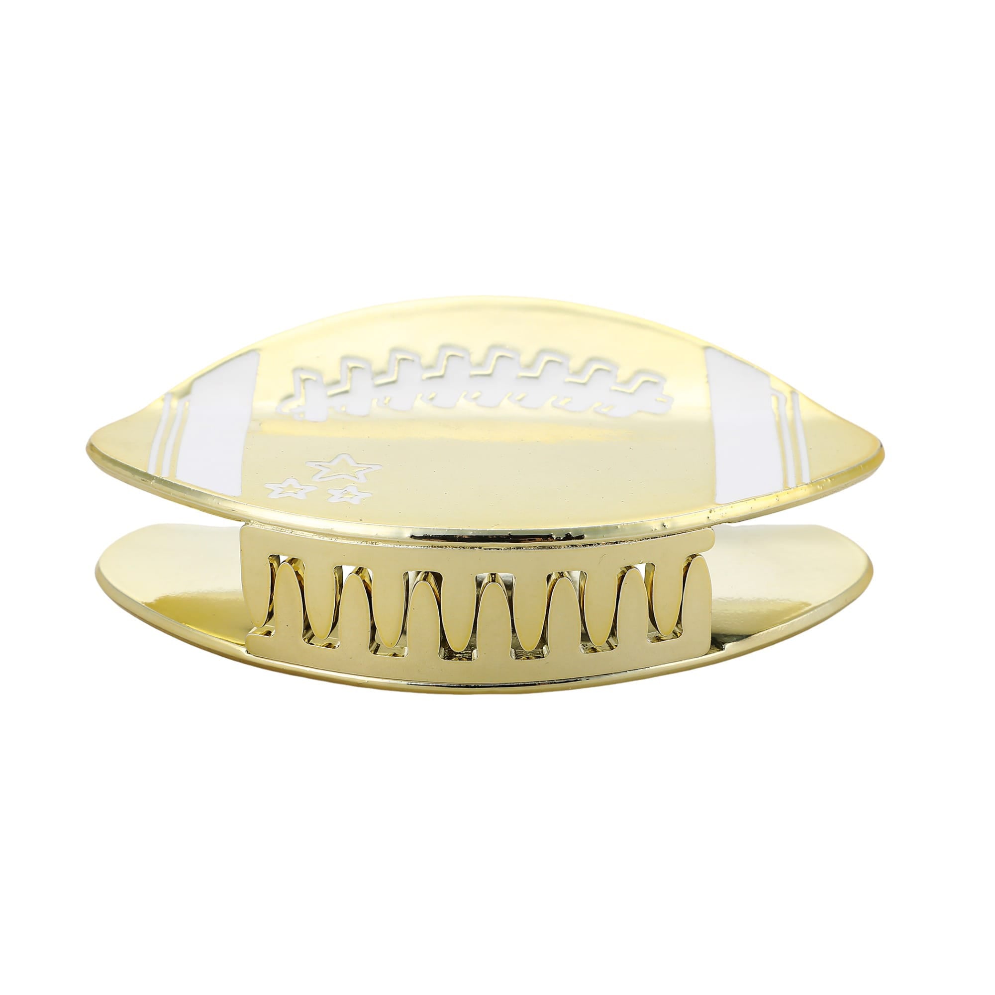 "Go for the Gold" Football Hair Claw Clip