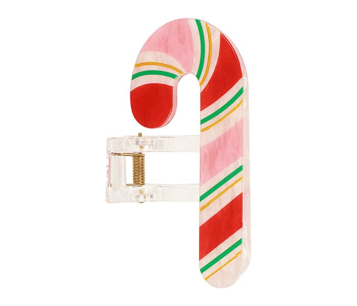 Candy Cane Hair Claw Clip