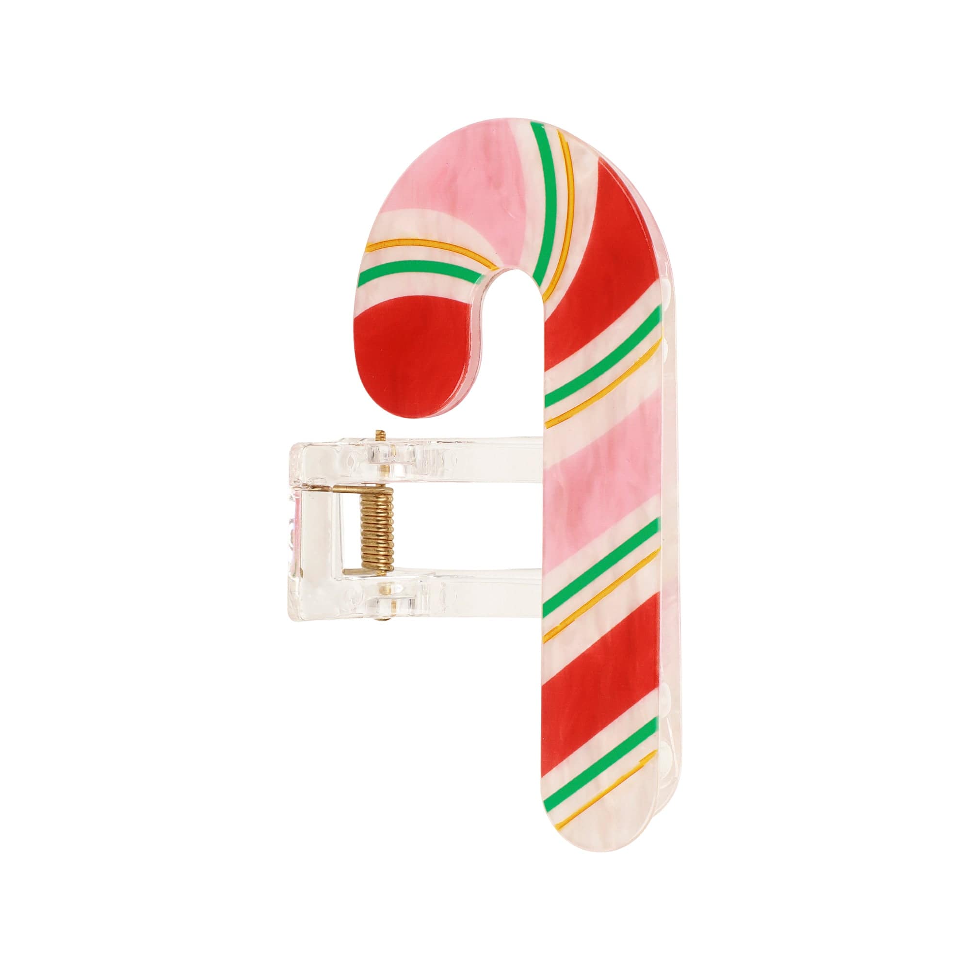 Candy Cane Hair Claw Clip