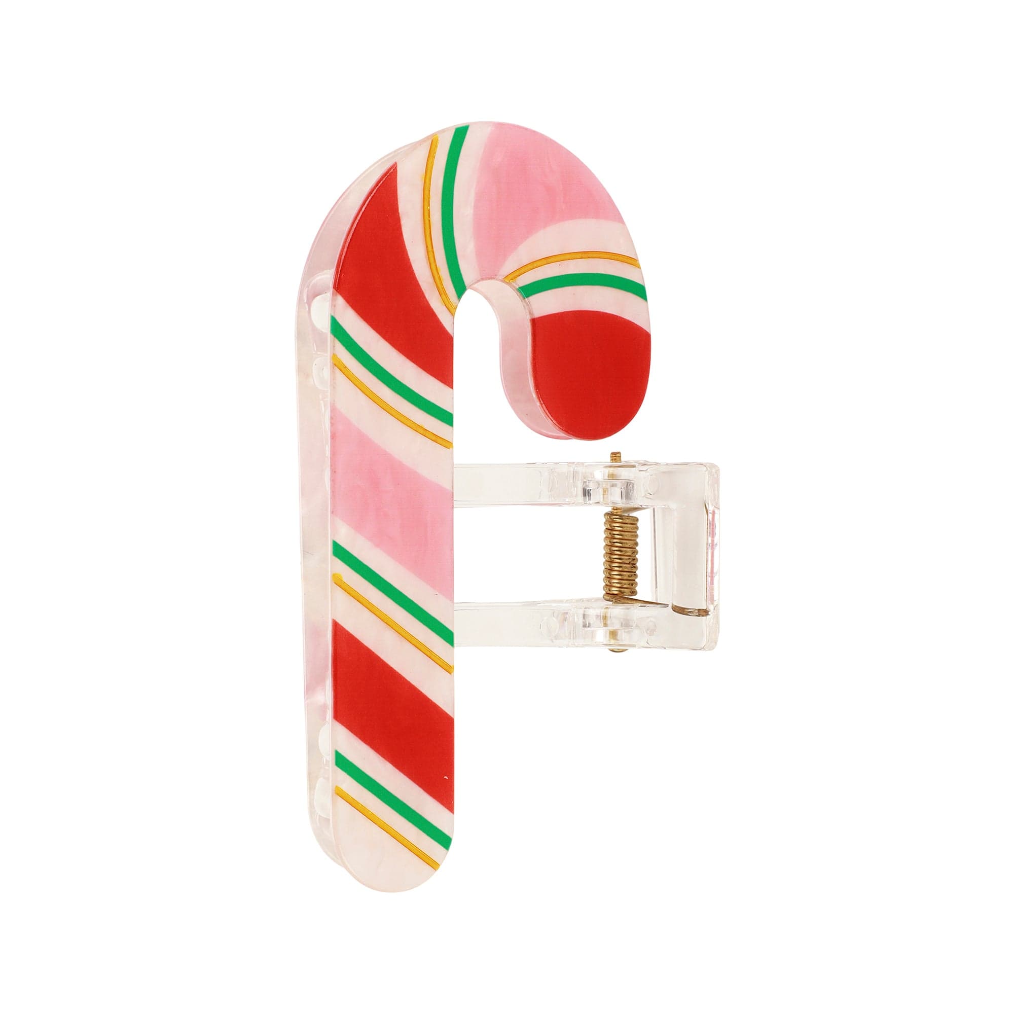 Candy Cane Hair Claw Clip