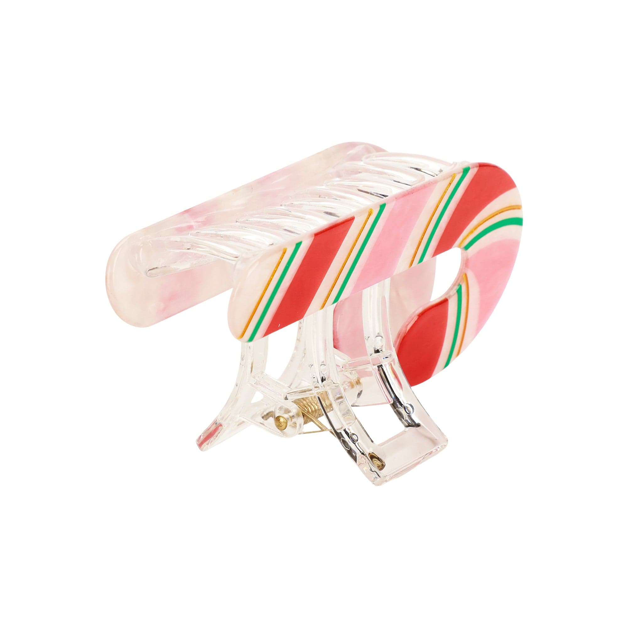 Candy Cane Hair Claw Clip