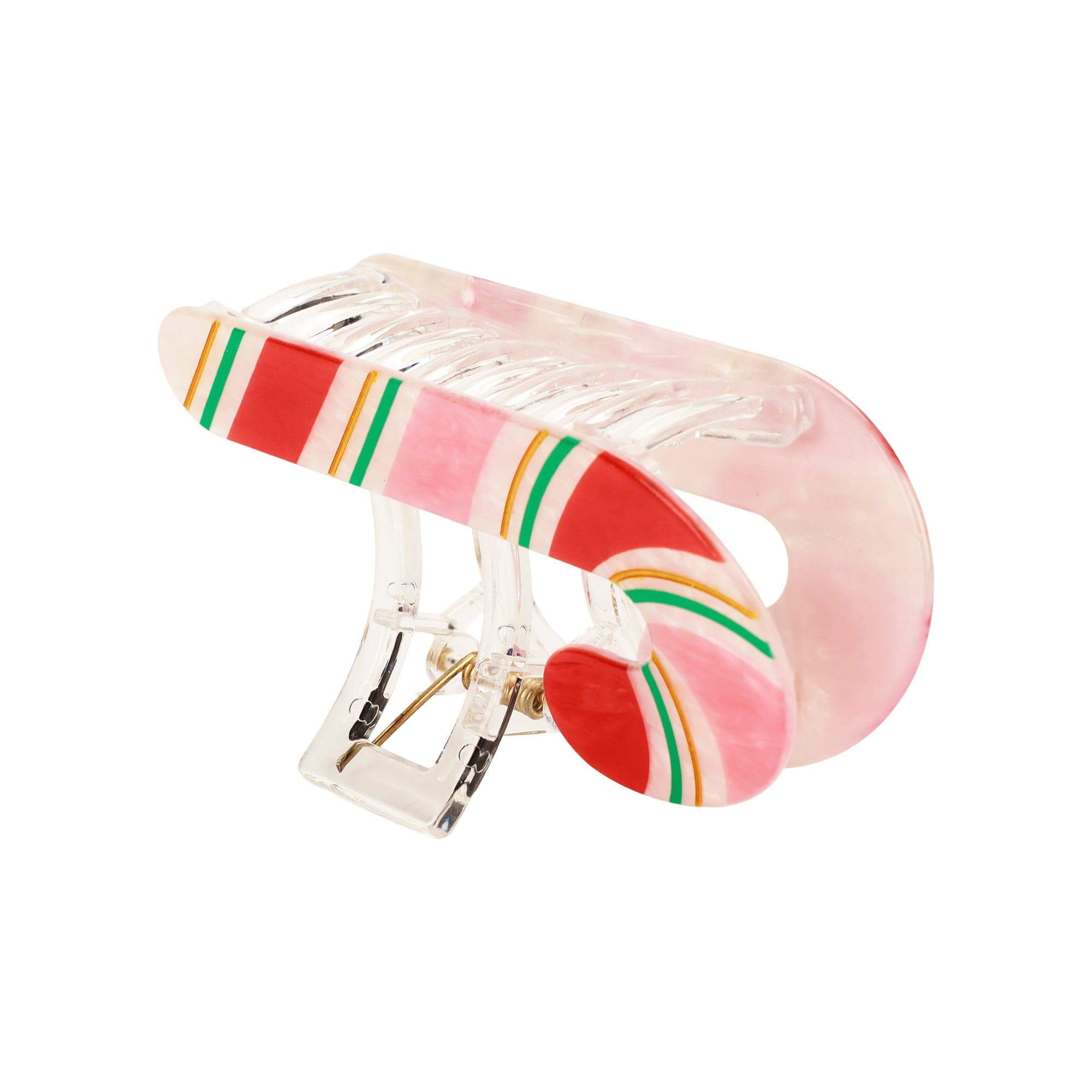 Candy Cane Hair Claw Clip