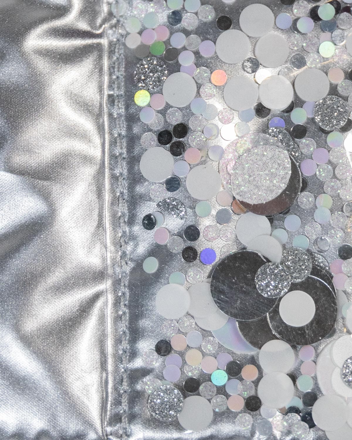 Silver Metallic Belt Bag