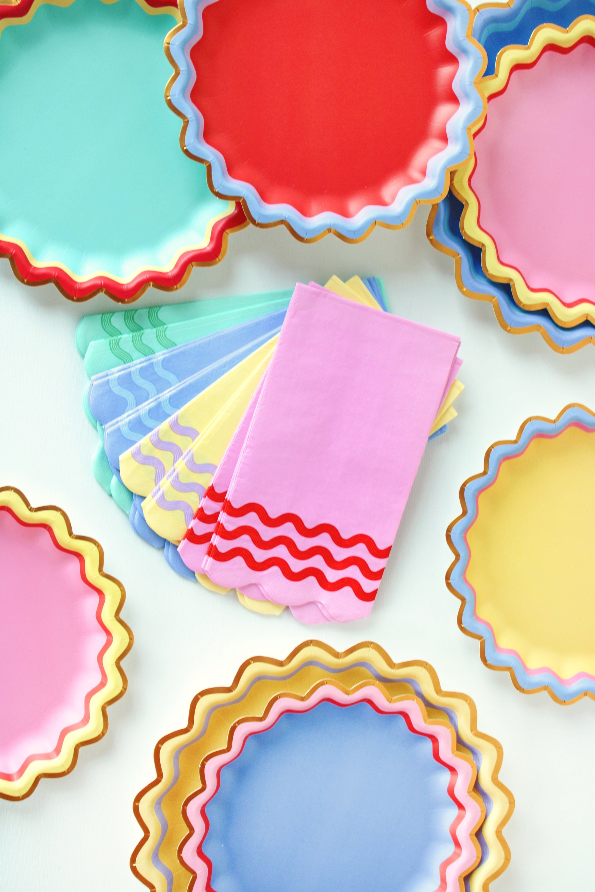 Ric Rac Rainbow Guest Napkins (set of 16)