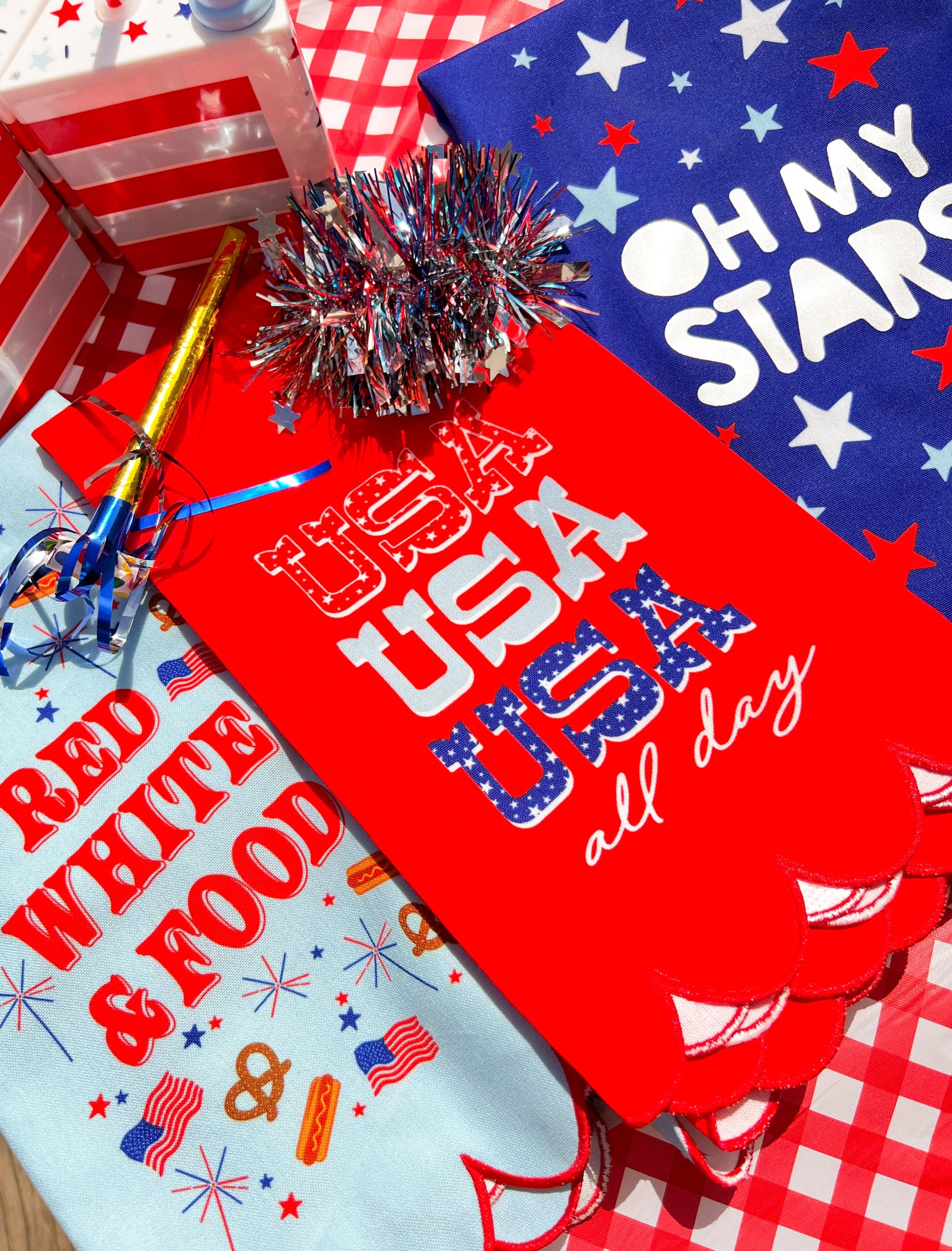 USA All Day Reusable Patriotic Tea Towel
