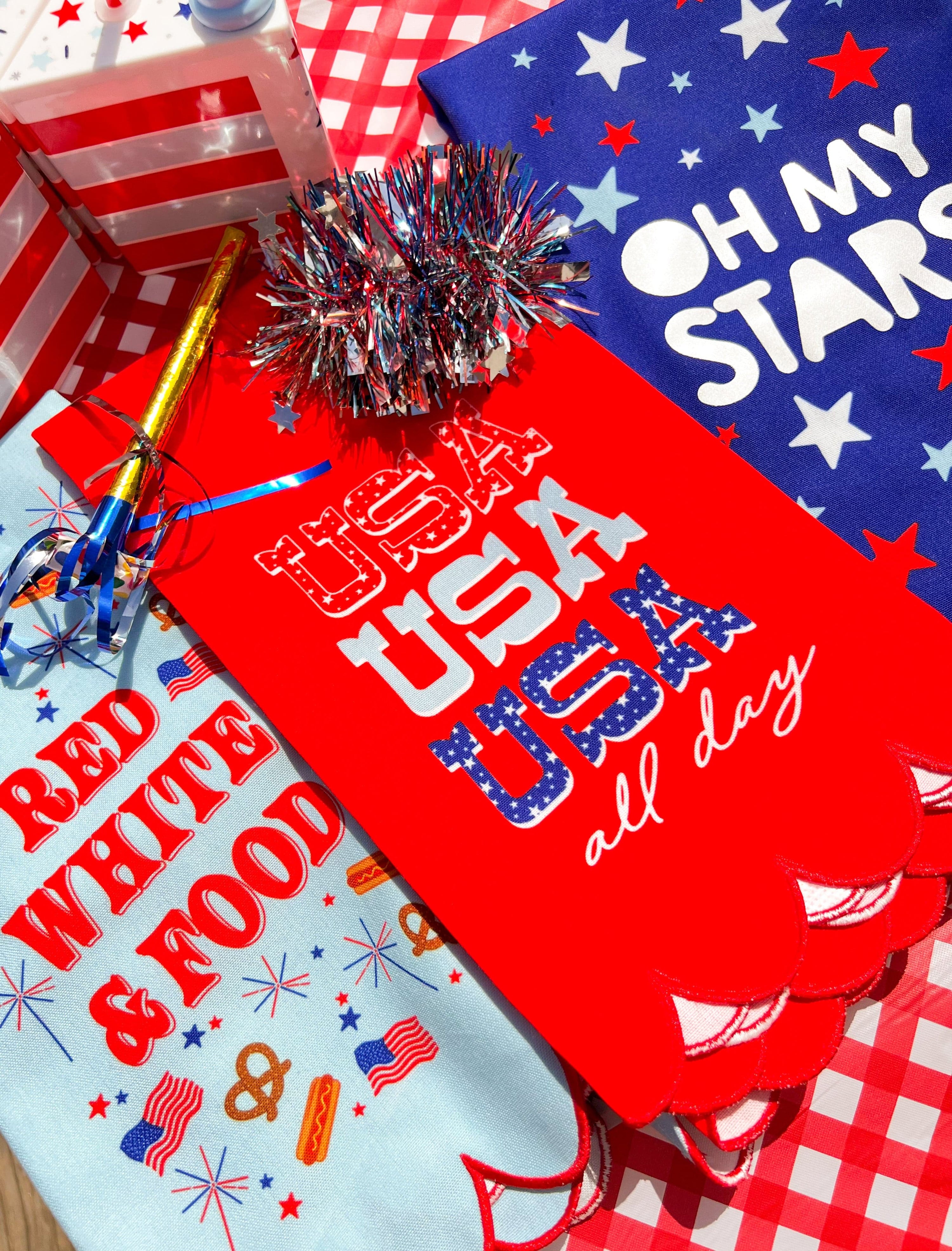 USA All Day Reusable Patriotic Tea Towel
