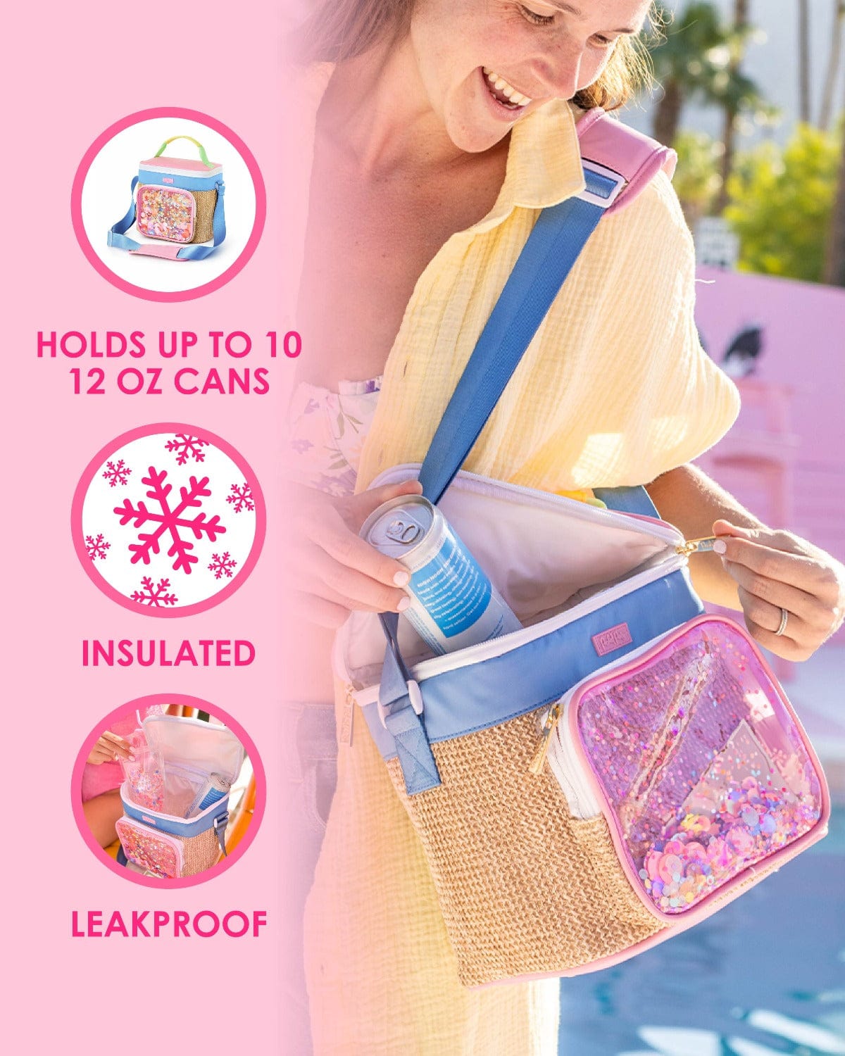 Insulated Confetti Cooler Bag