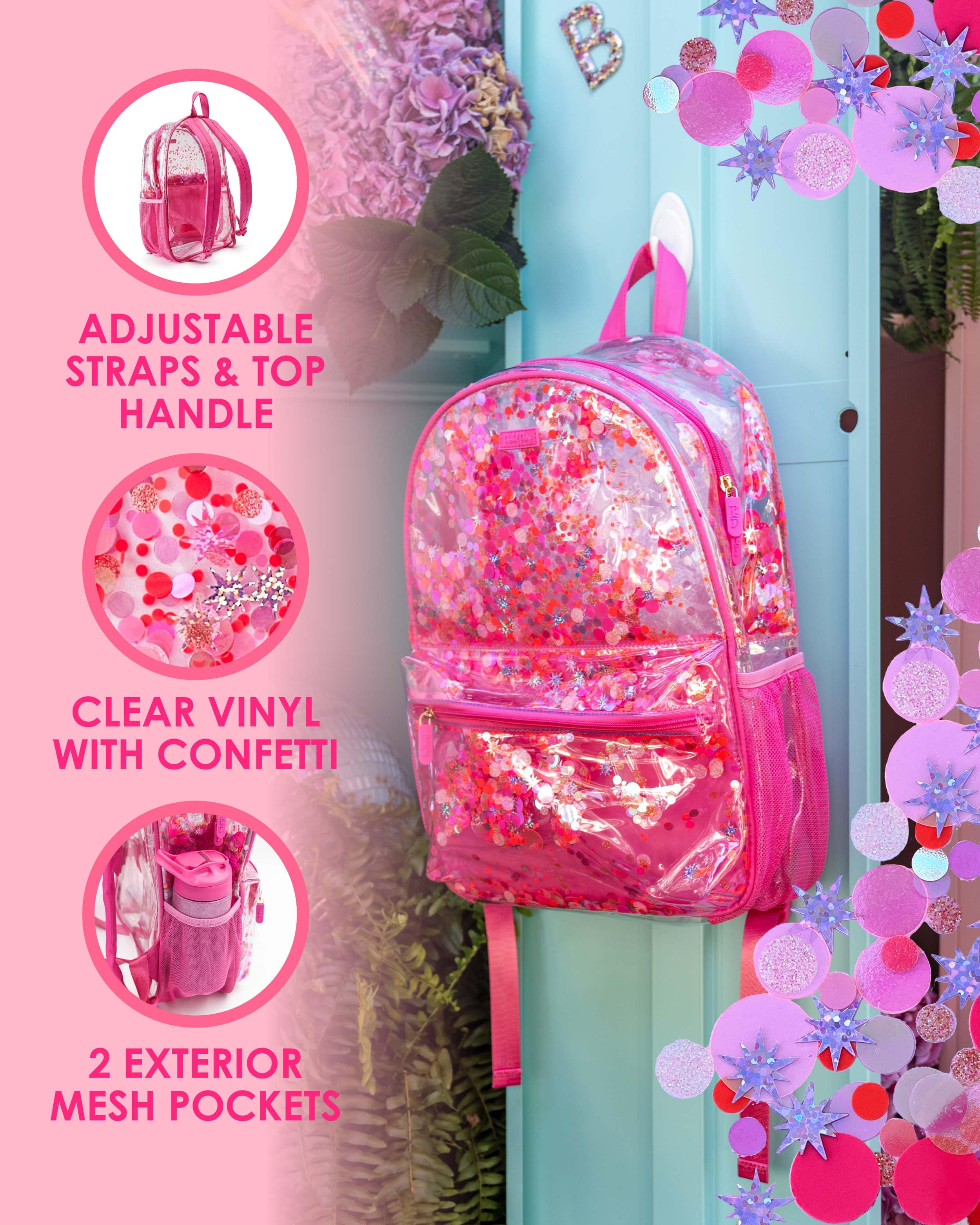 Sweet Tart Confetti Clear Backpack – Packed Party
