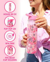 Pink Party Water Bottle