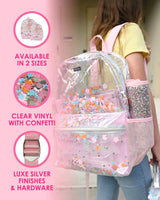 Flower Shop Confetti Clear Backpack