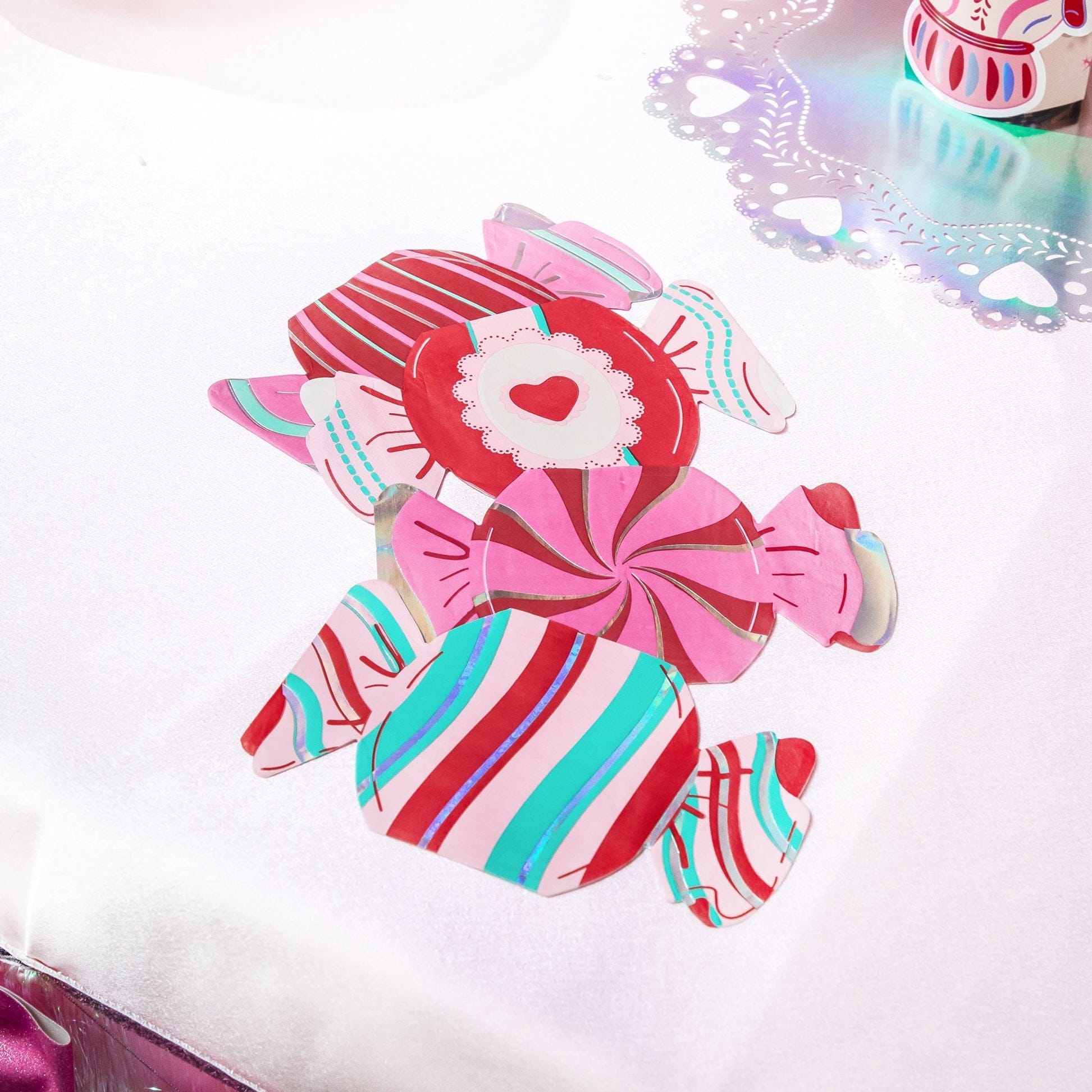 Valentine Candy Shaped Napkins (20 count)