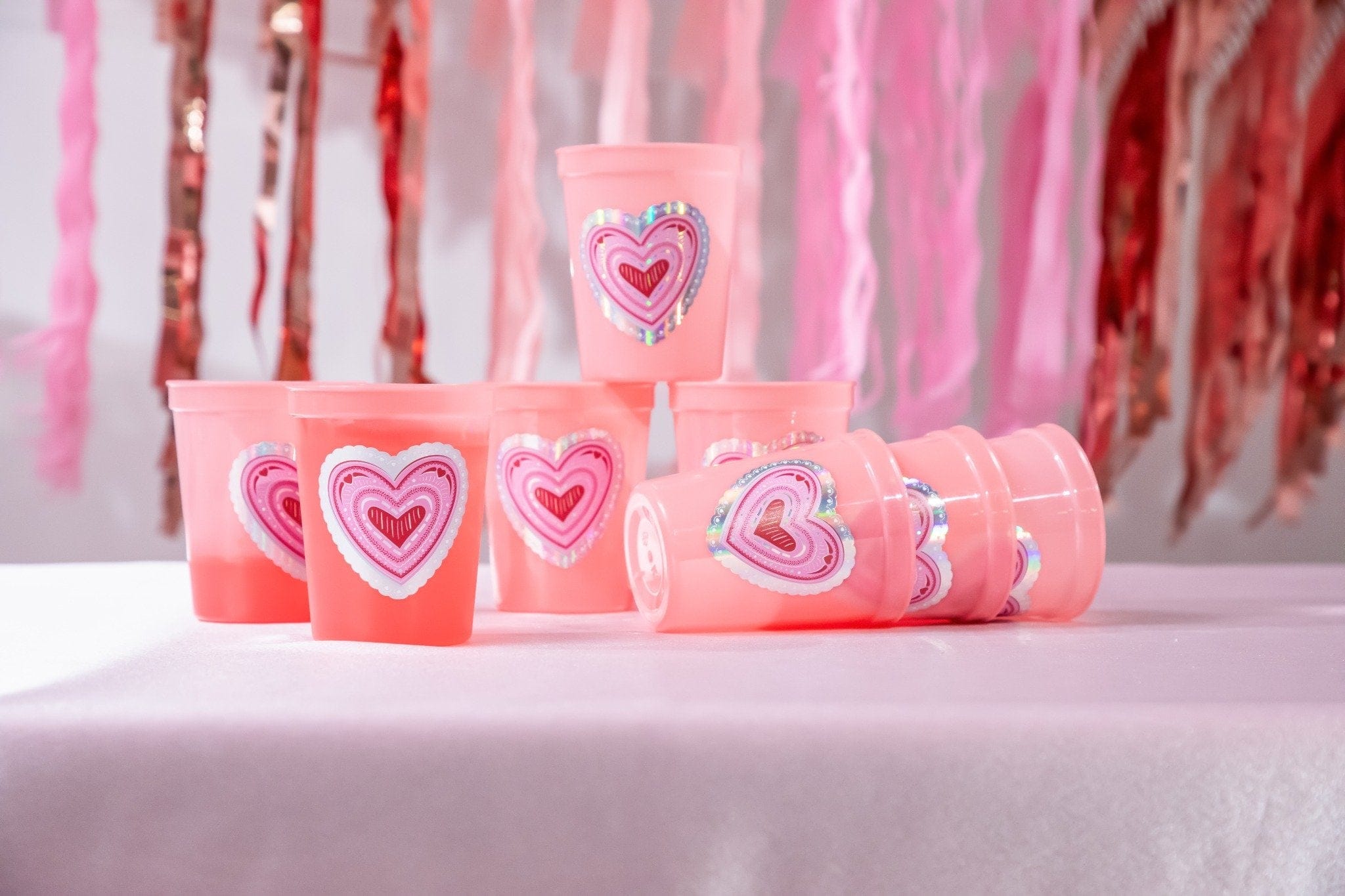 Valentine's Color Changing Cups (8 count)