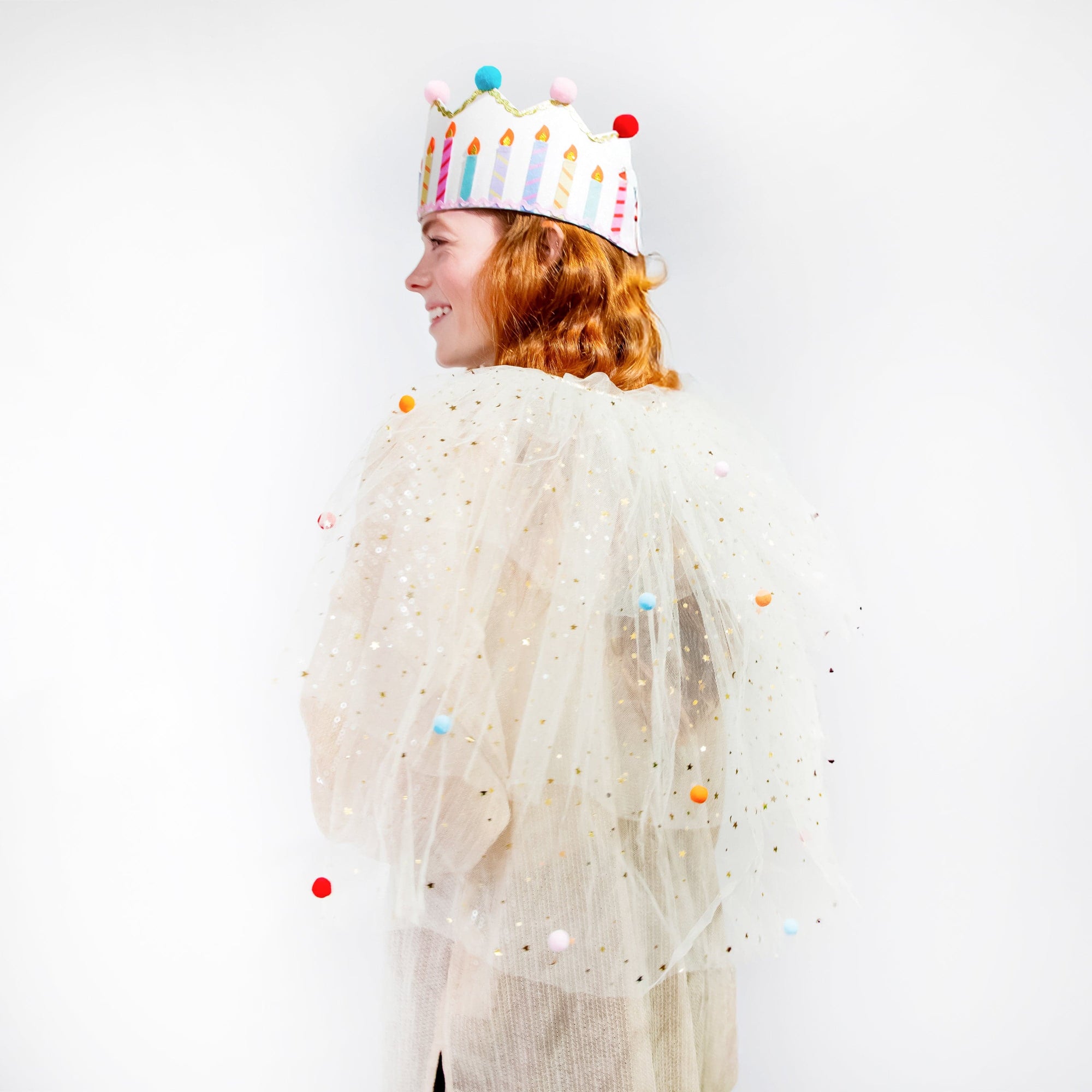 Frosted In Fun Tulle Celebrations Cape