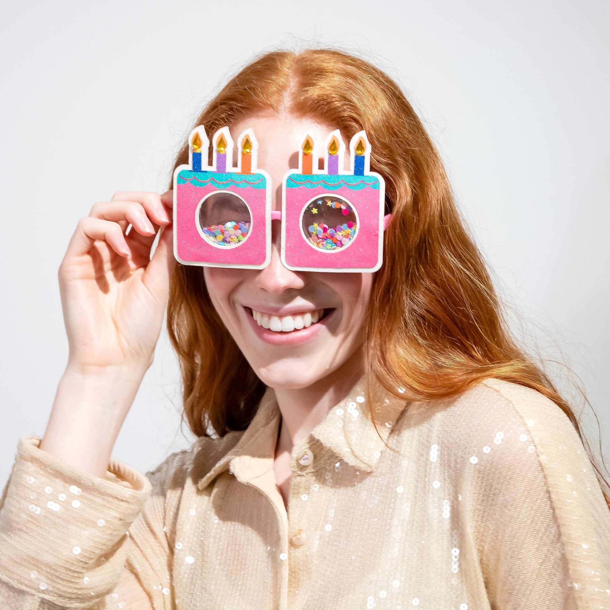 Confetti Cake Novelty Birthday Glasses