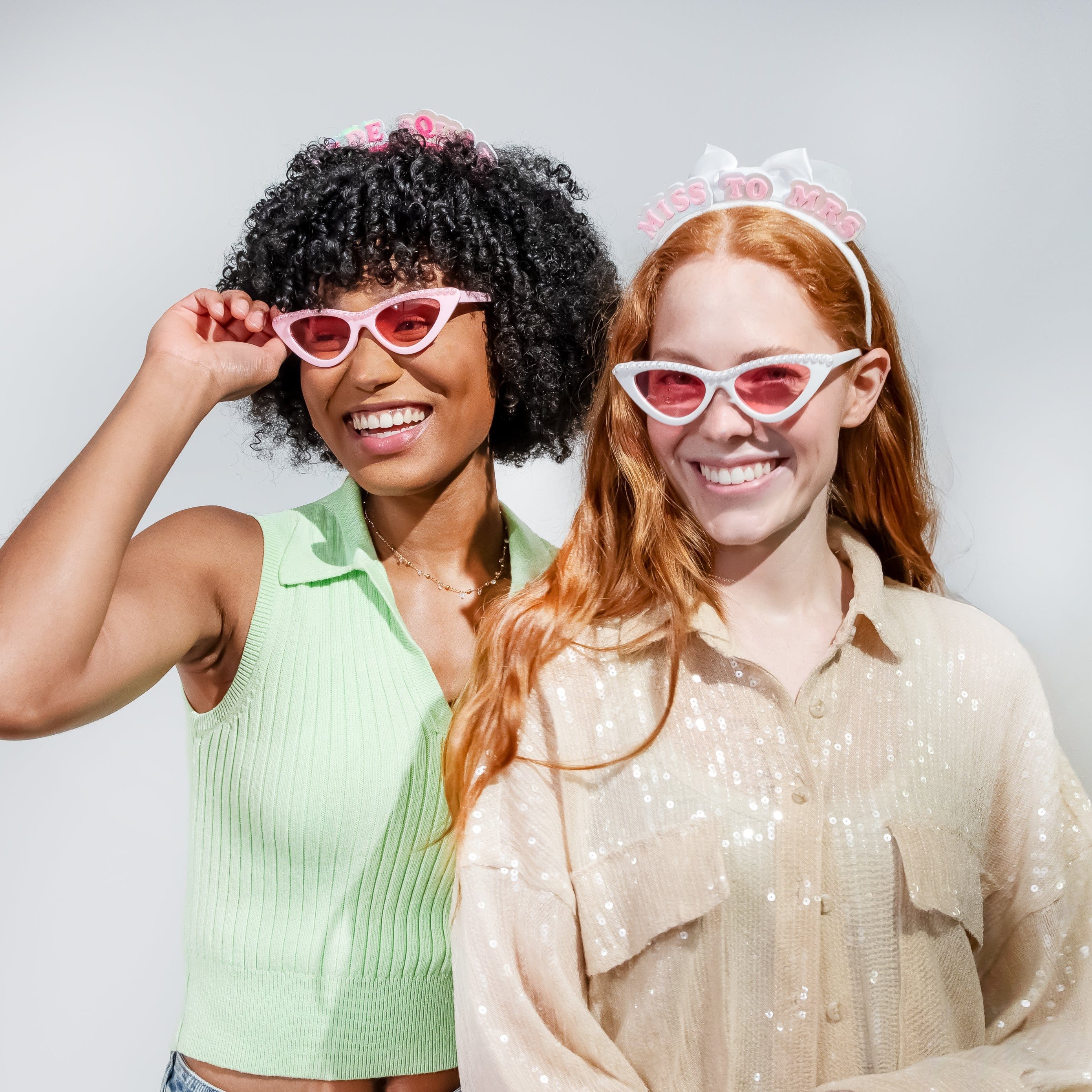 Bride & Babes Bachelorette & Wedding Novelty Glasses (4 ct)