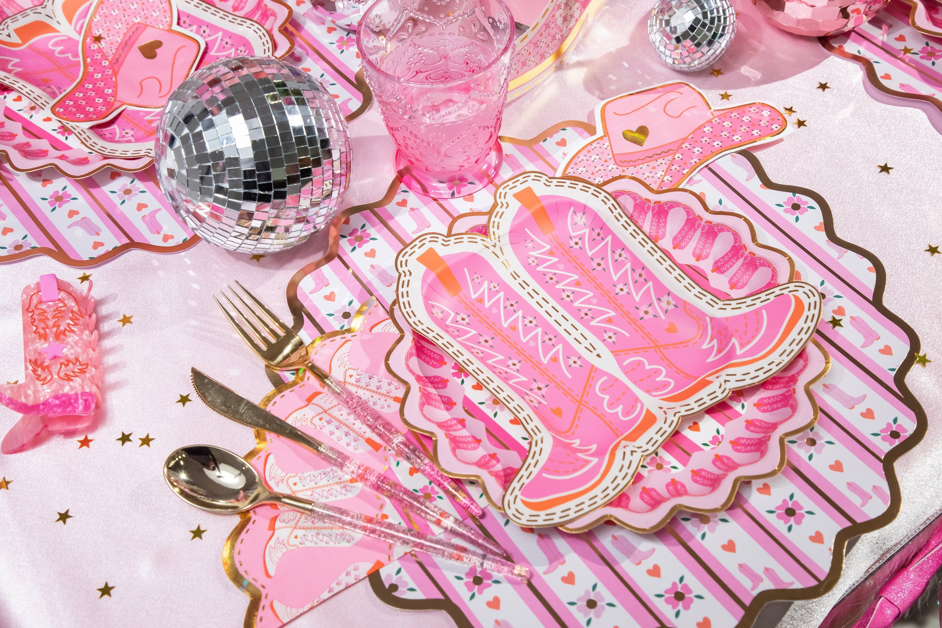 Better With Boots Tableware Party Kit